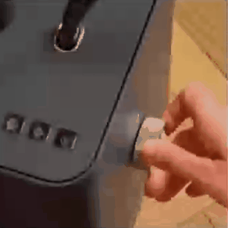 Control knob on the steam unit