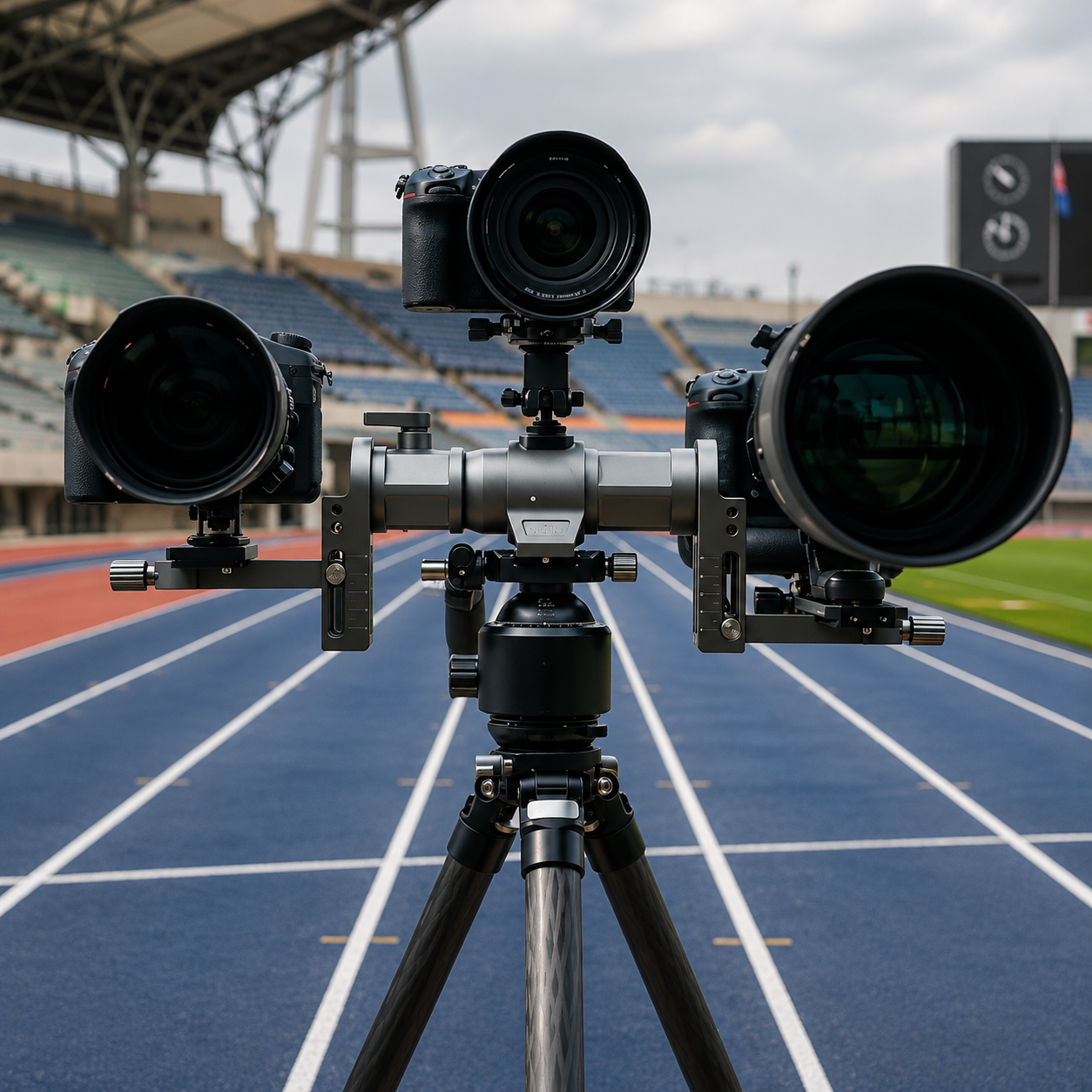 Dual Camera Bracket | Simultaneous Dual-Shoot Photography Mount
