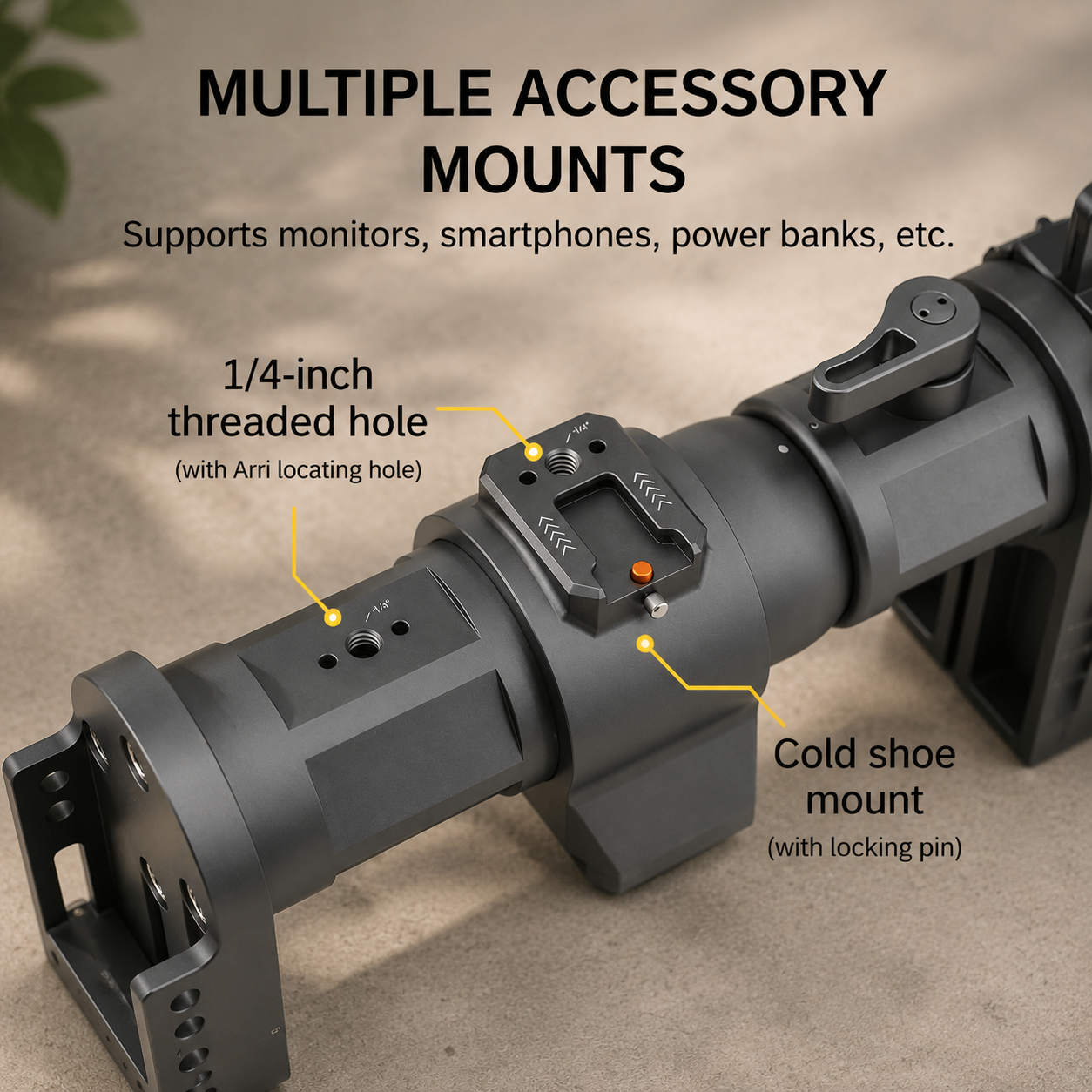 Dual Camera Bracket | Simultaneous Dual-Shoot Photography Mount