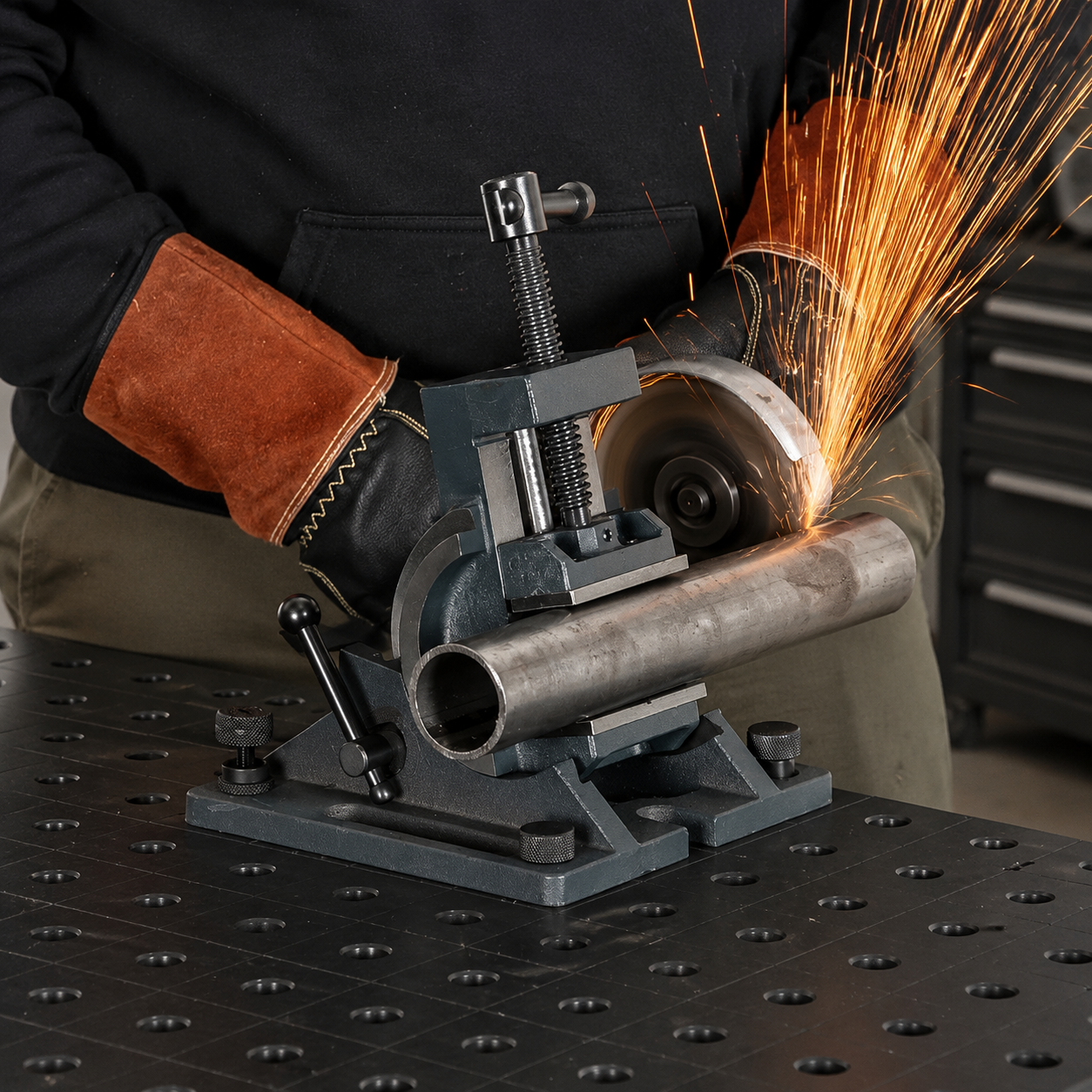 0‑90° Angle Adjustable Vise | High‑Force Clamping for Metal Fabrication