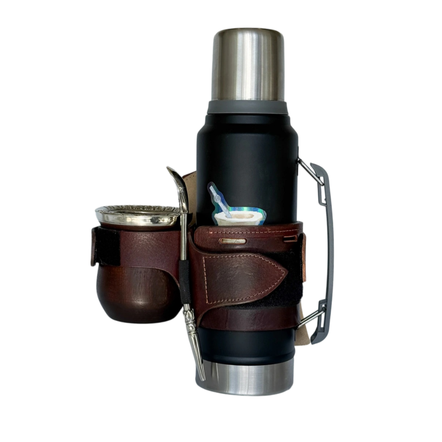 Outdoor Yerba Mate Travel Kit with Thermos & Accessories