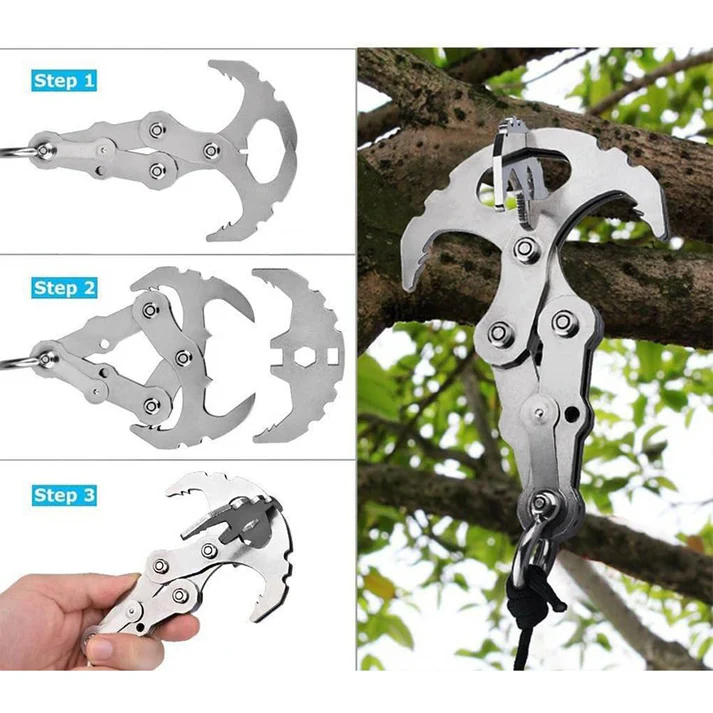 Multifunctional stainless steel gravity hook
