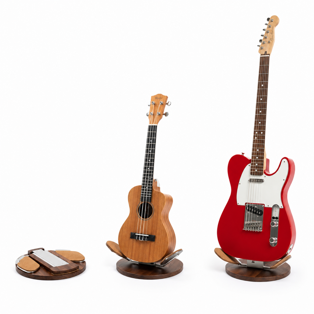 Foldable Wooden Guitar Stand – Portable Universal Instrument Display Stand