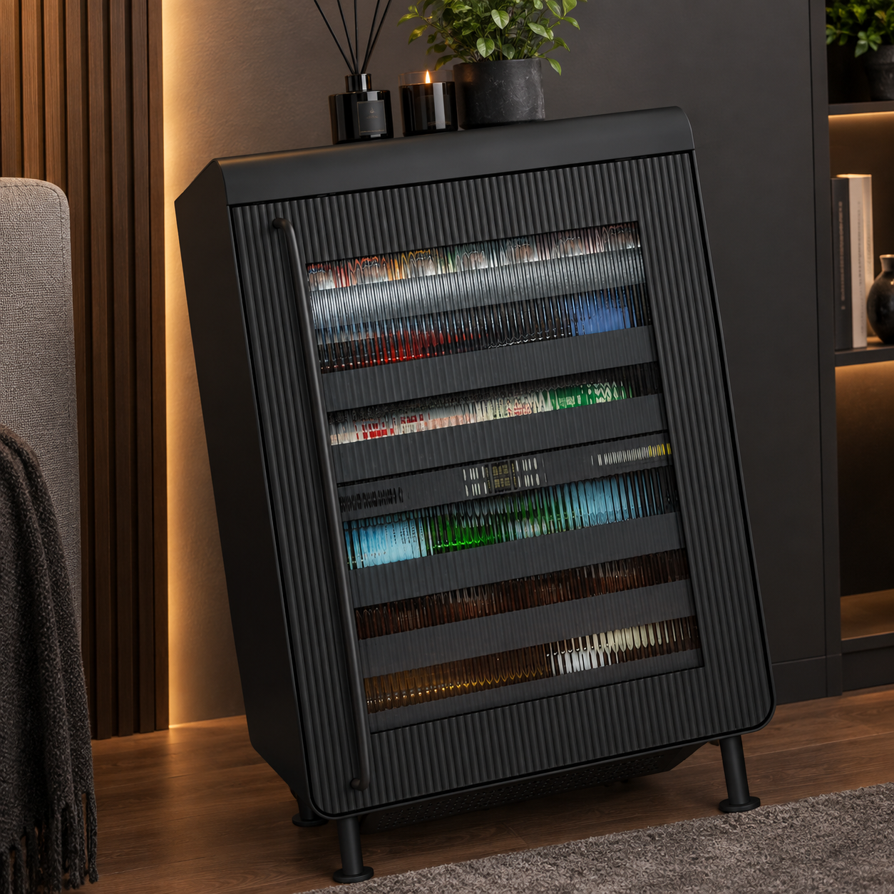 Smart Dual-Zone Beverage Fridge-Matte Black