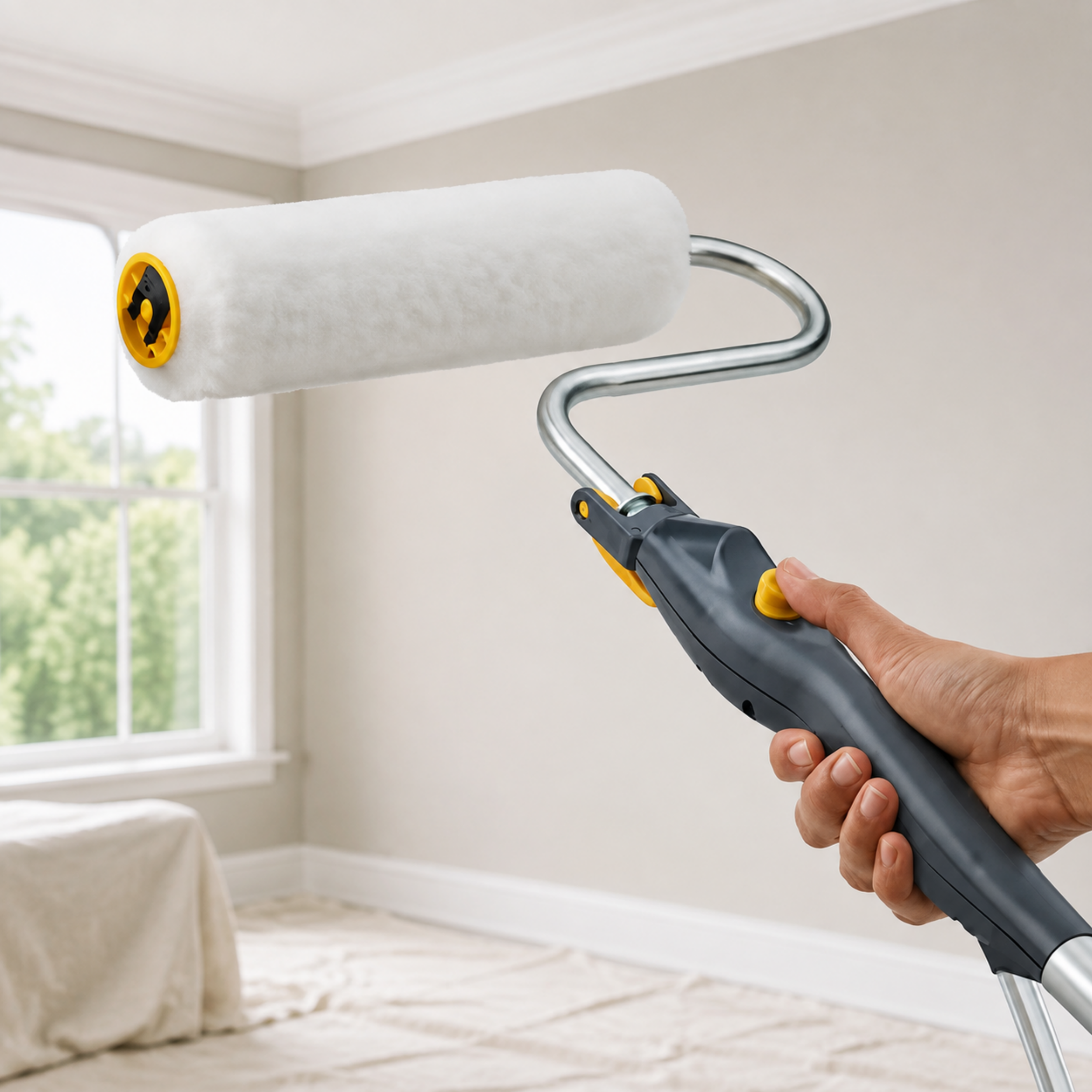 Electric Paint Roller System – Continuous Feed Painting Tool for Large Projects