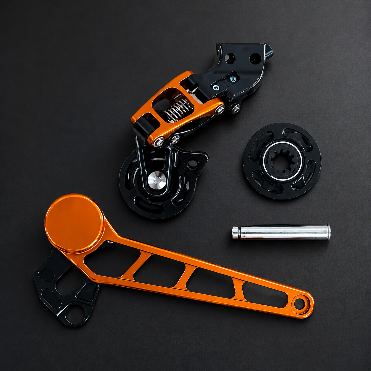 7-Speed Tensioner & Derailleur Set – CNC Lightweight Upgrade Kit For Folding Bikes