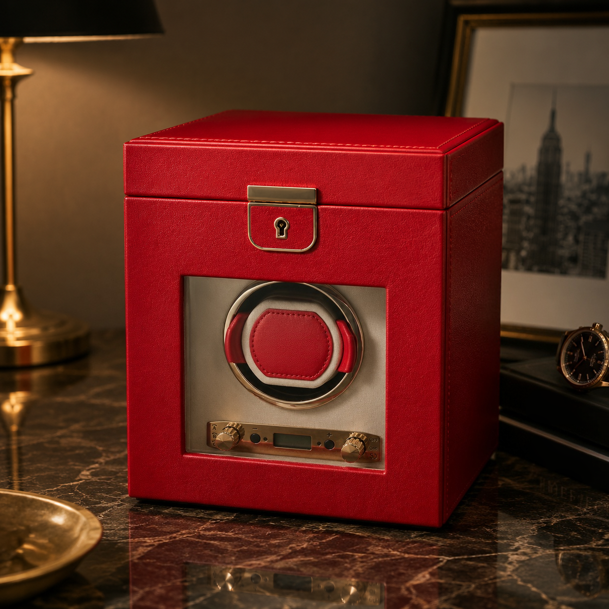 Single Watch Winder – Elegant Automatic Watch Storage & Rotation Display Box