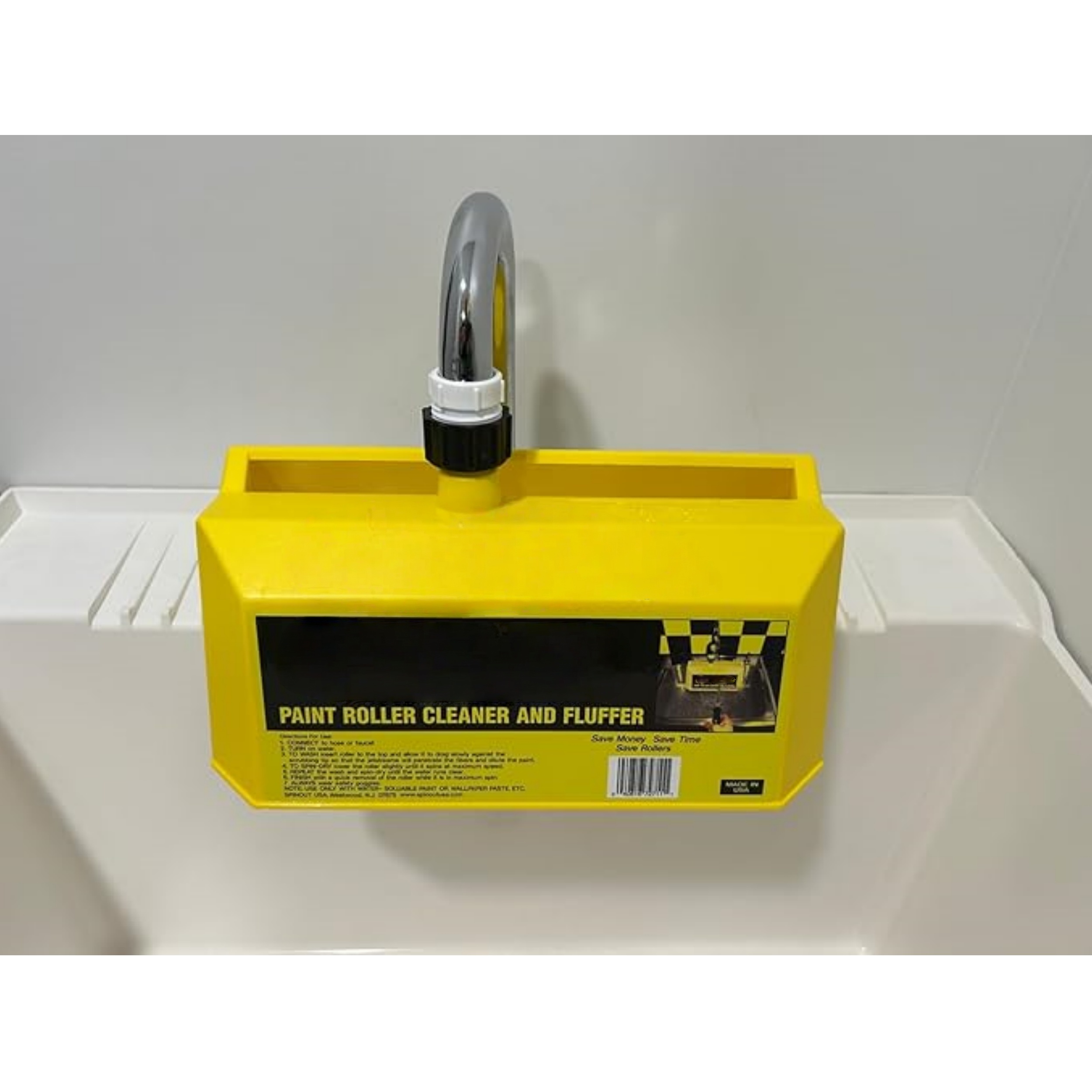 Paint Roller Cleaner with Adapter – 15–60 Seconds, Hands‑Free, No Mess
