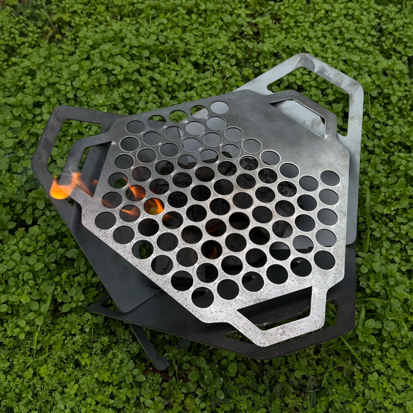 Flat-Pack Steel Fireplace