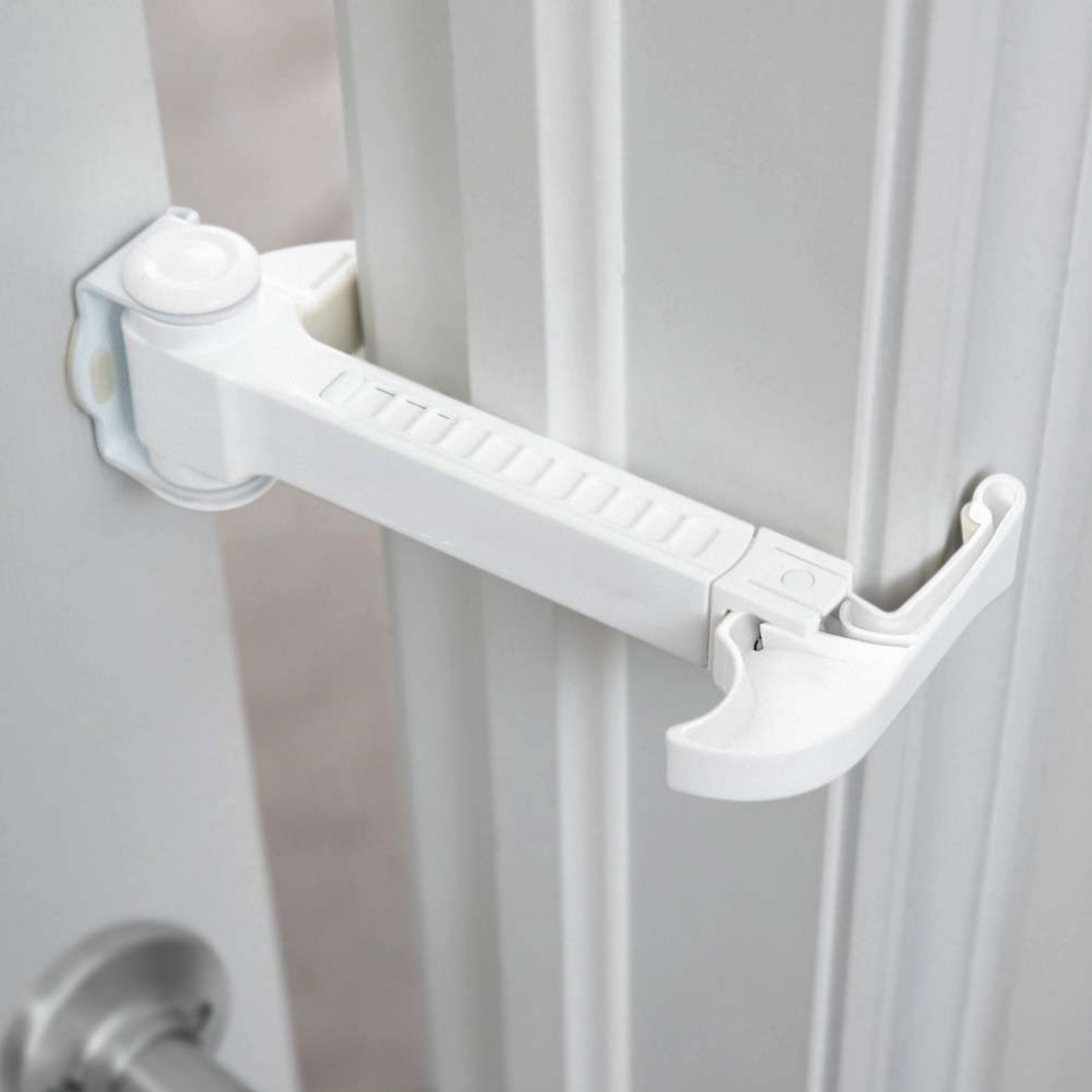 Door Stopper & Childproof Door Lock – Adjustable, Portable, Tool‑Free