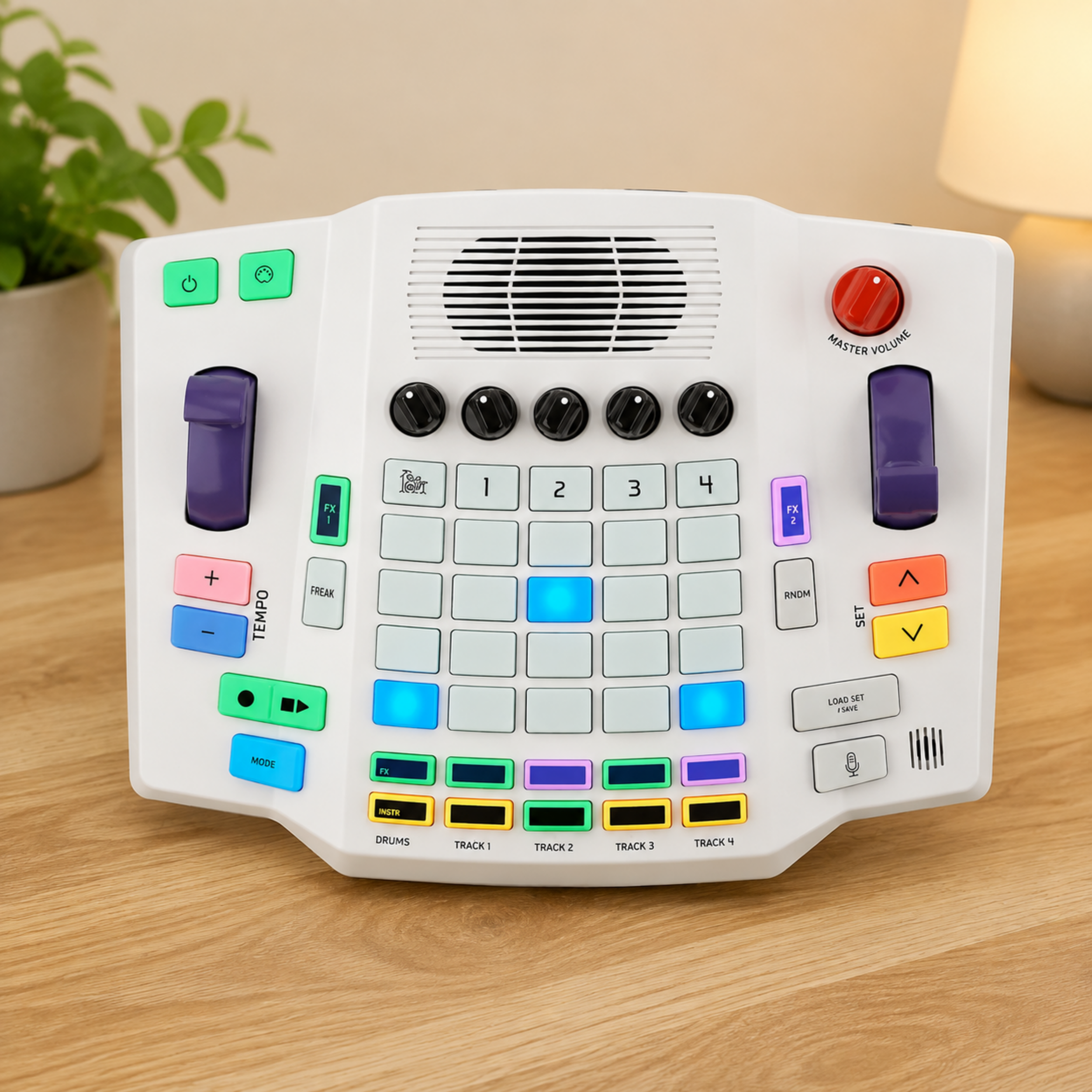 Portable Music Creation Station – Multi-Track Sampler and Beat Making Device