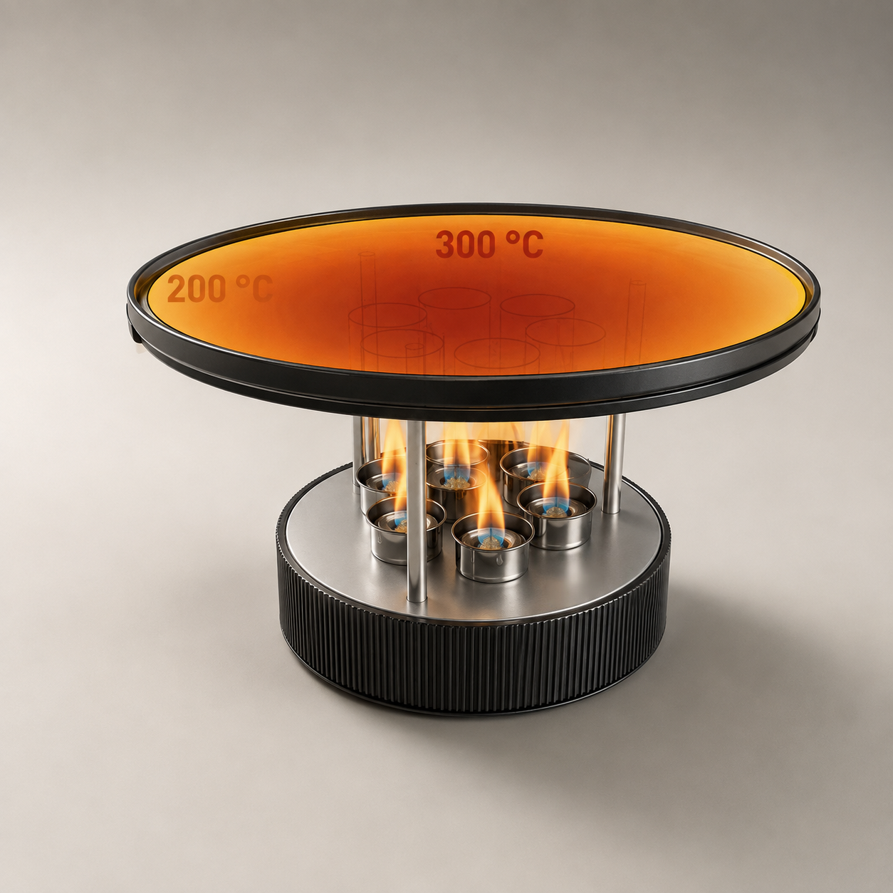 Portable Bioethanol Tabletop Grill Set