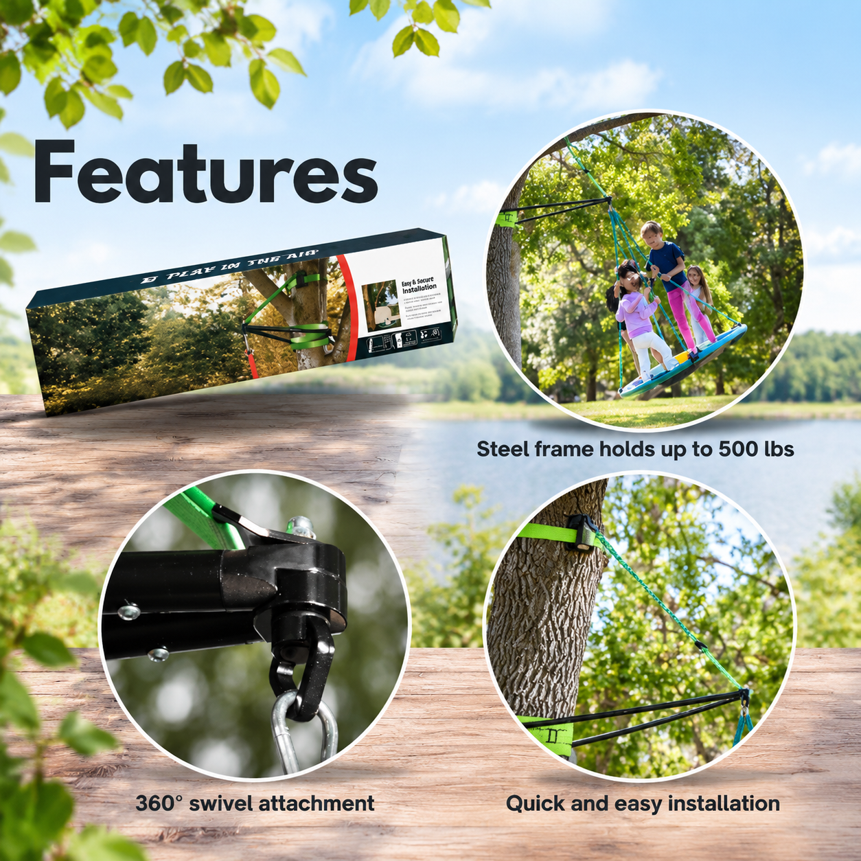 Tree Swing Branch Support Kit
