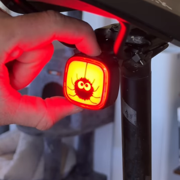 Emoji LED Smart Bicycle Tail Light