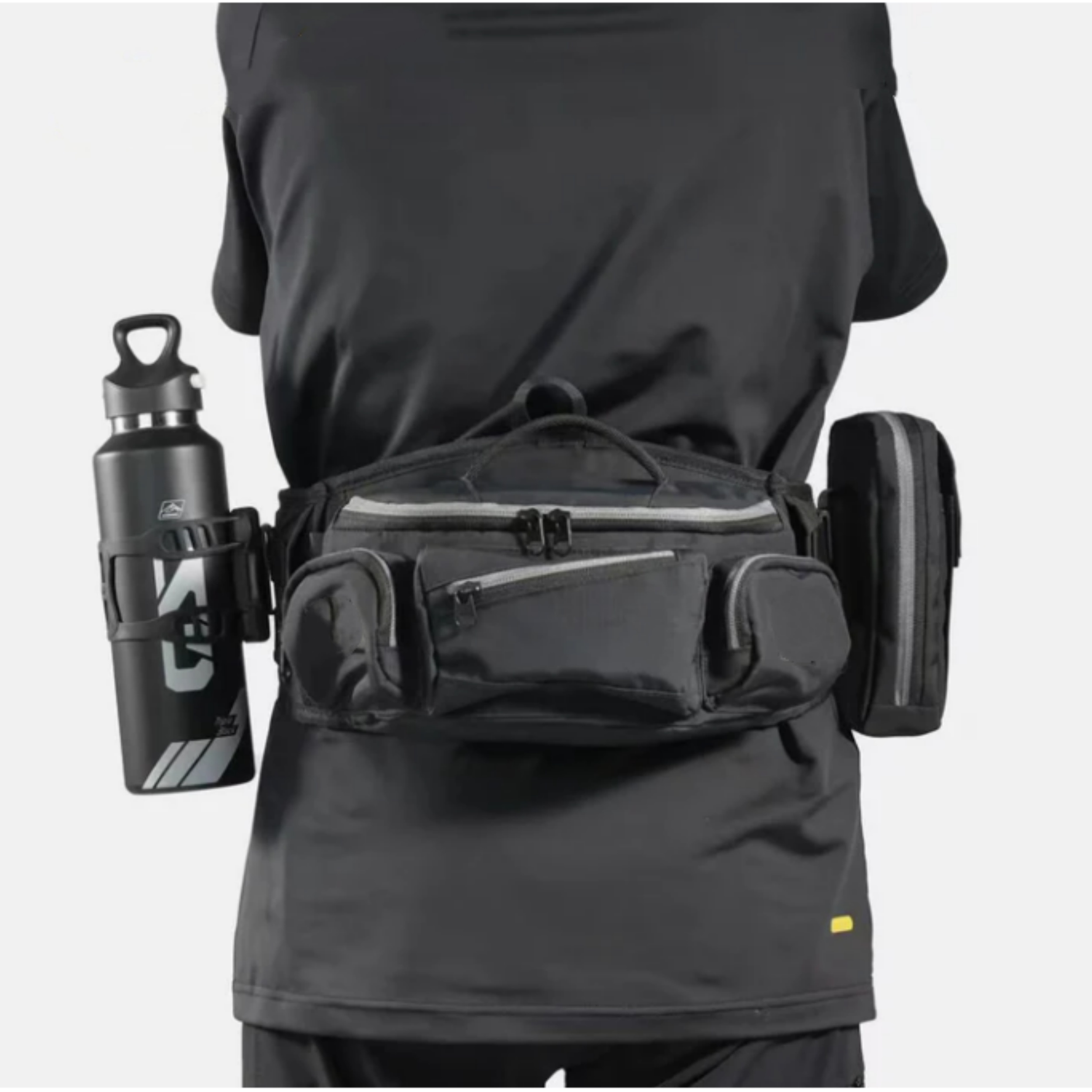 Motocamping Riding Waist Pack – Molle, Water‑Resistant, Detachable Pouches