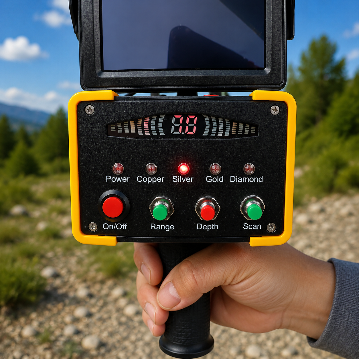 Long-Range 3D Metal Detector – Portable Underground Detection System
