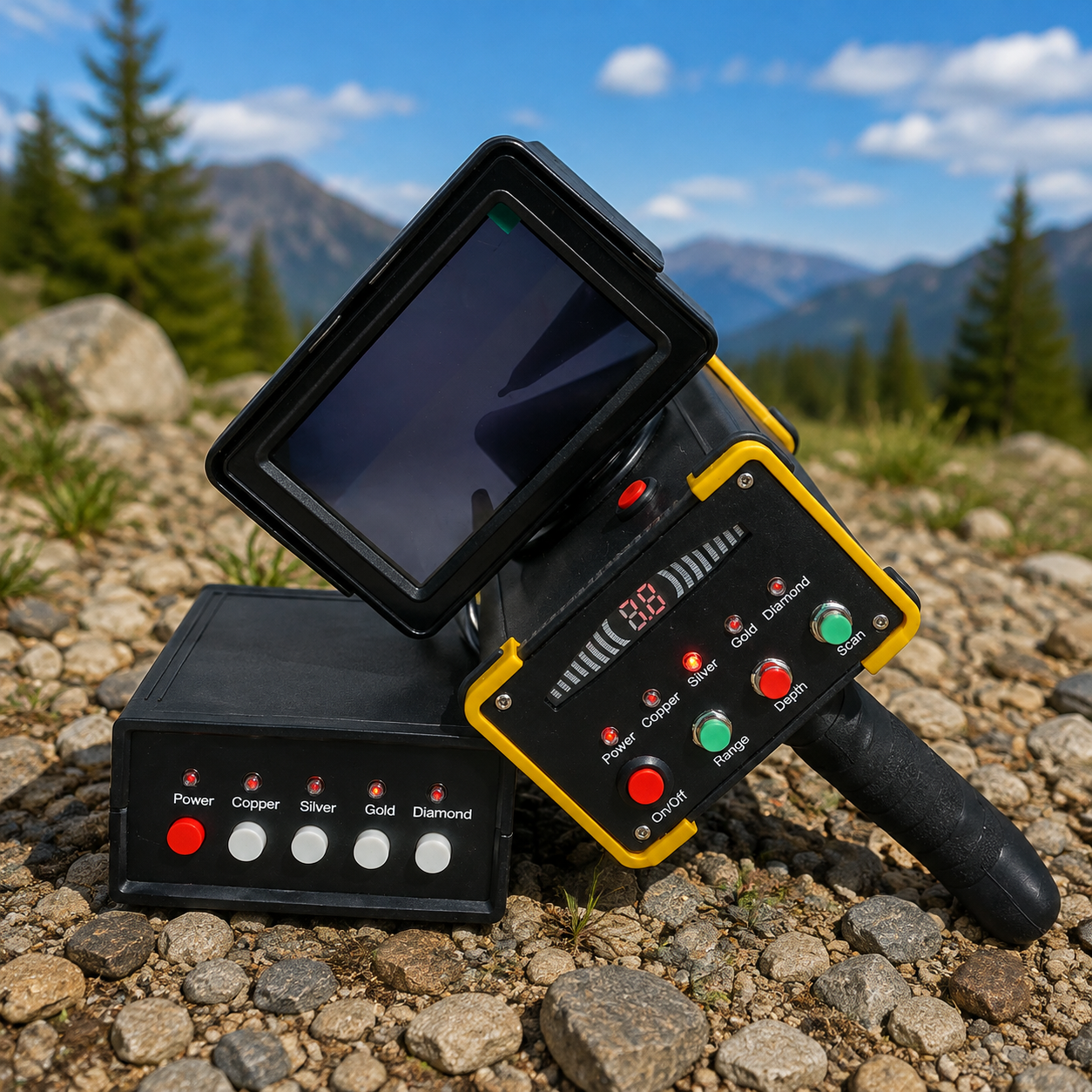 Long-Range 3D Metal Detector – Portable Underground Detection System