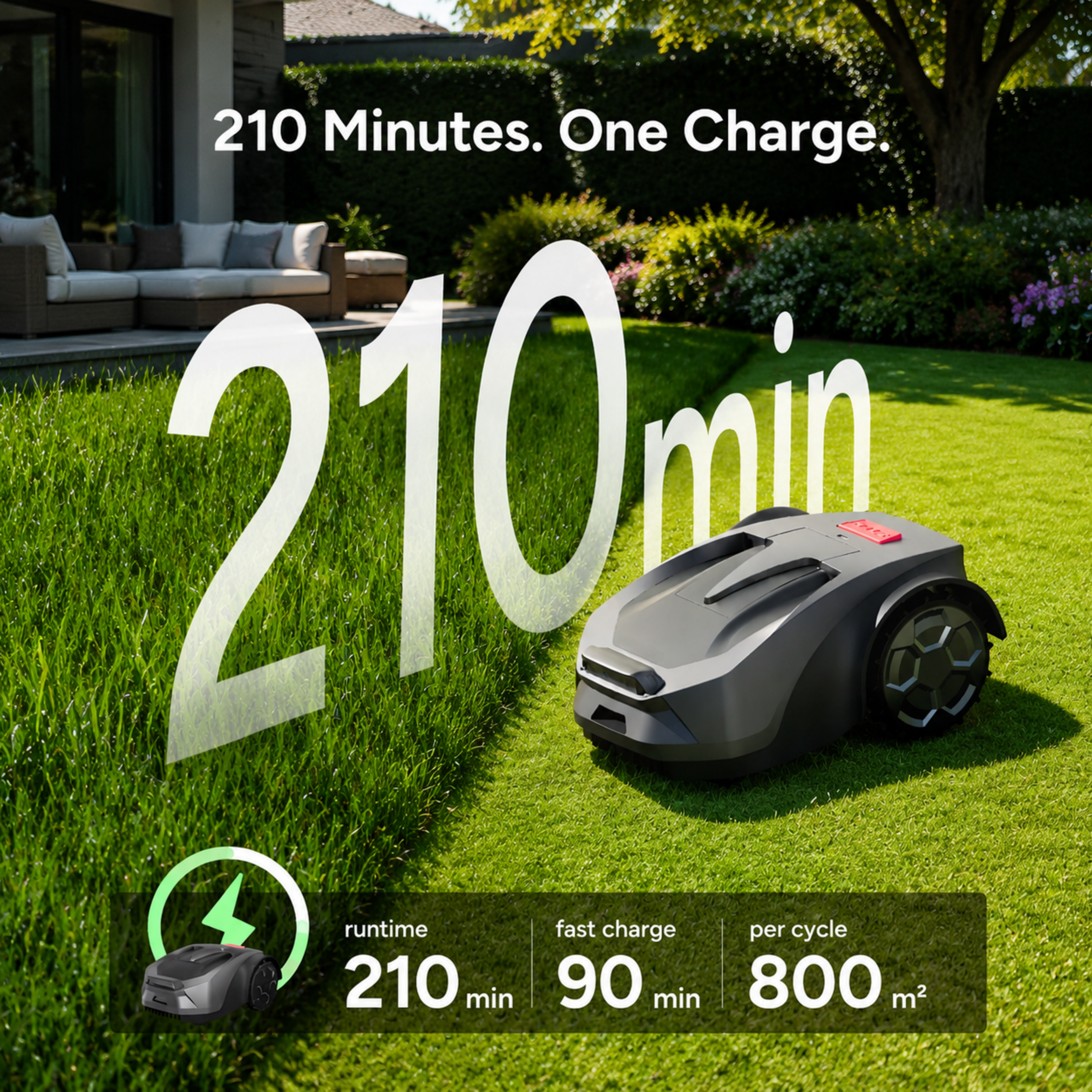 Intelligent Robotic Lawn Mower – AI Navigation & Smart Lawn Care System
