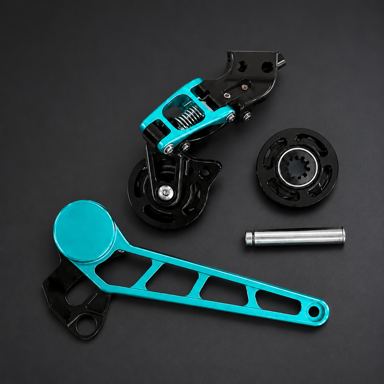 7-Speed Tensioner & Derailleur Set – CNC Lightweight Upgrade Kit For Folding Bikes