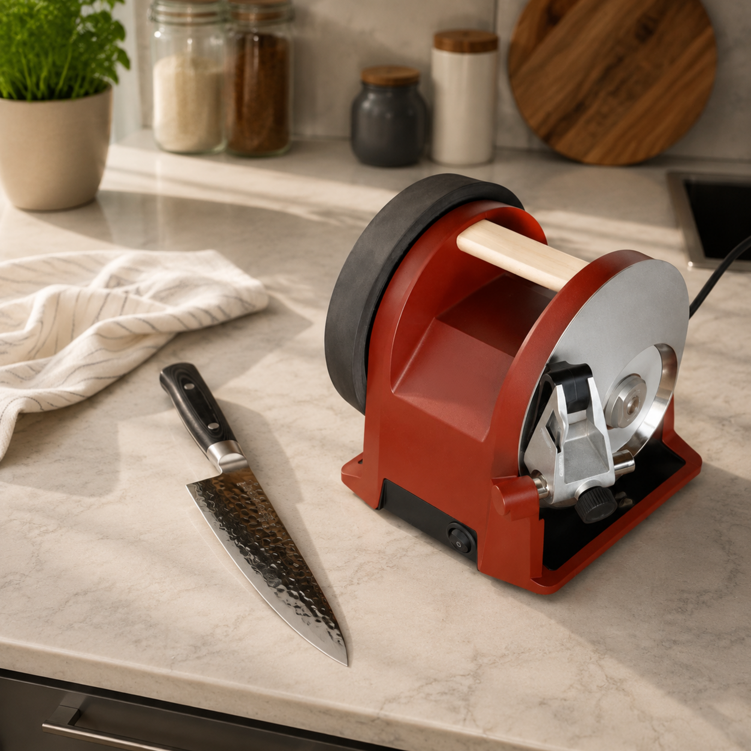 Electric Kitchen Sharpener – Precision Sharpening System For Home Chefs