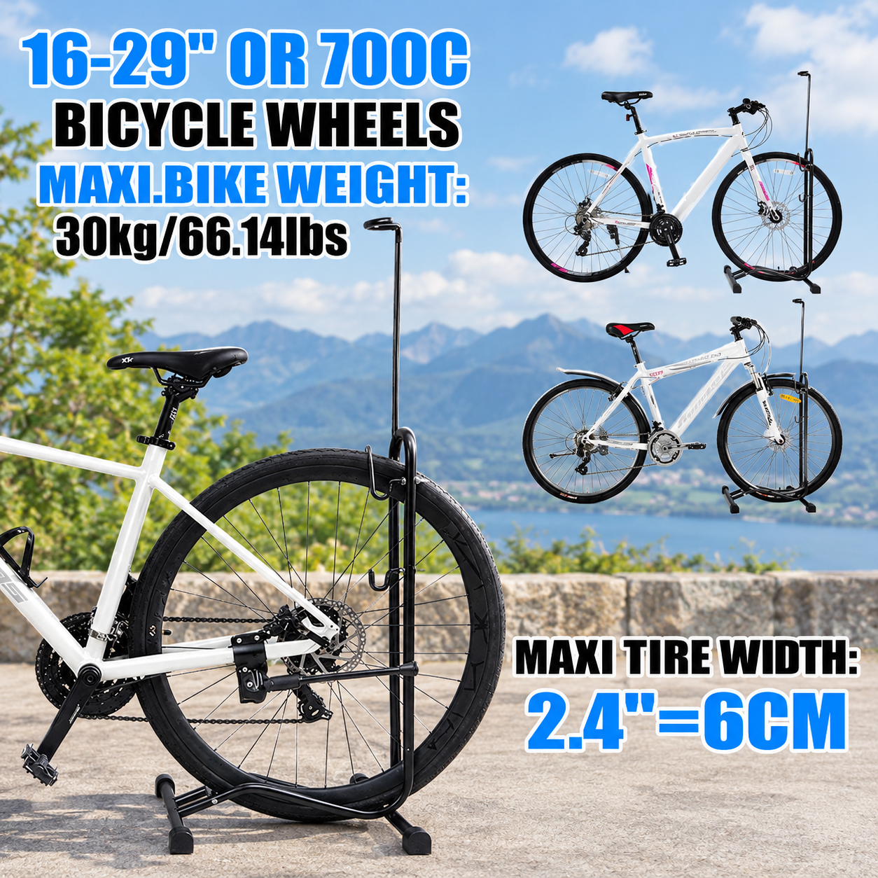 3-in-1 Bicycle Parking & Maintenance Stand