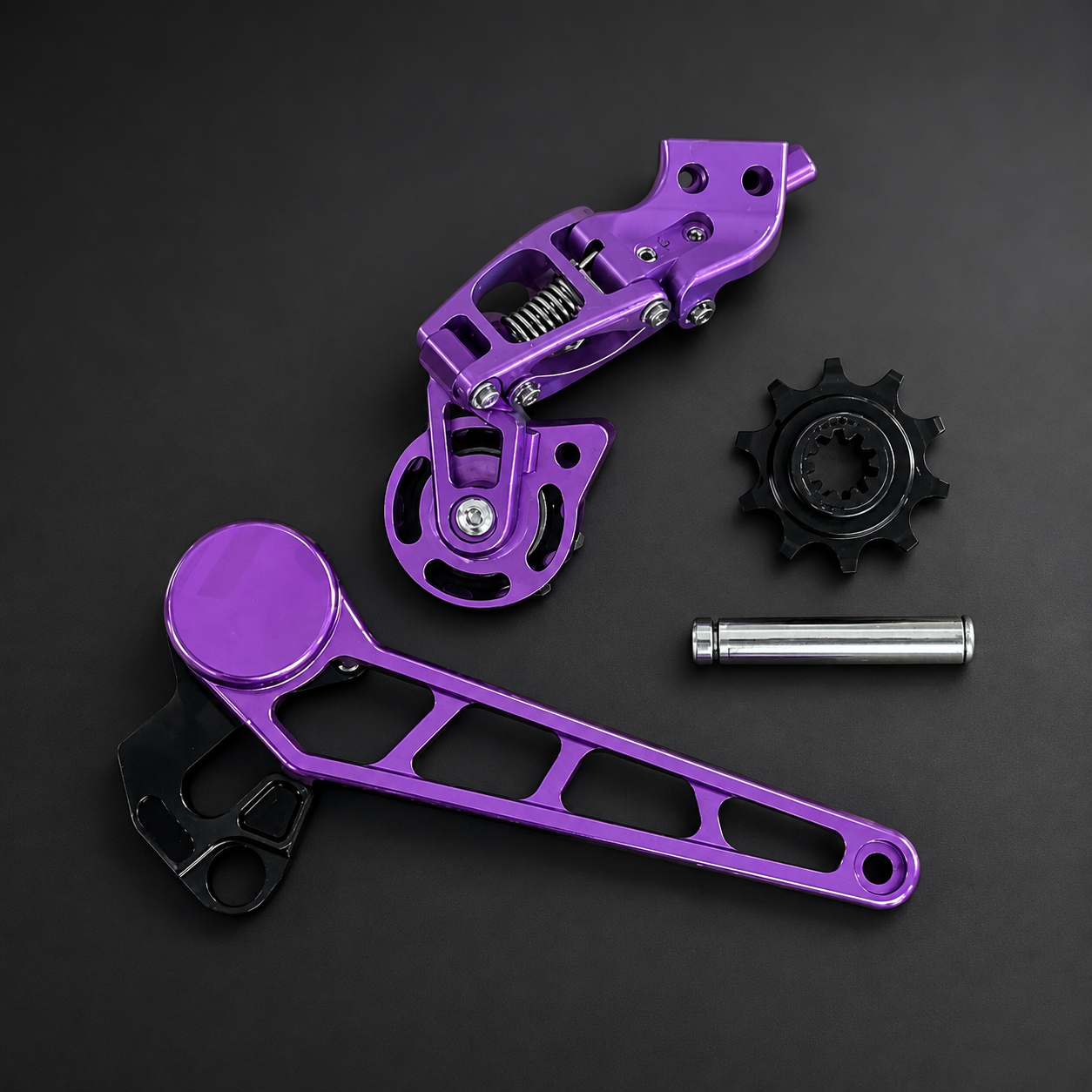 7-Speed Tensioner & Derailleur Set – CNC Lightweight Upgrade Kit For Folding Bikes