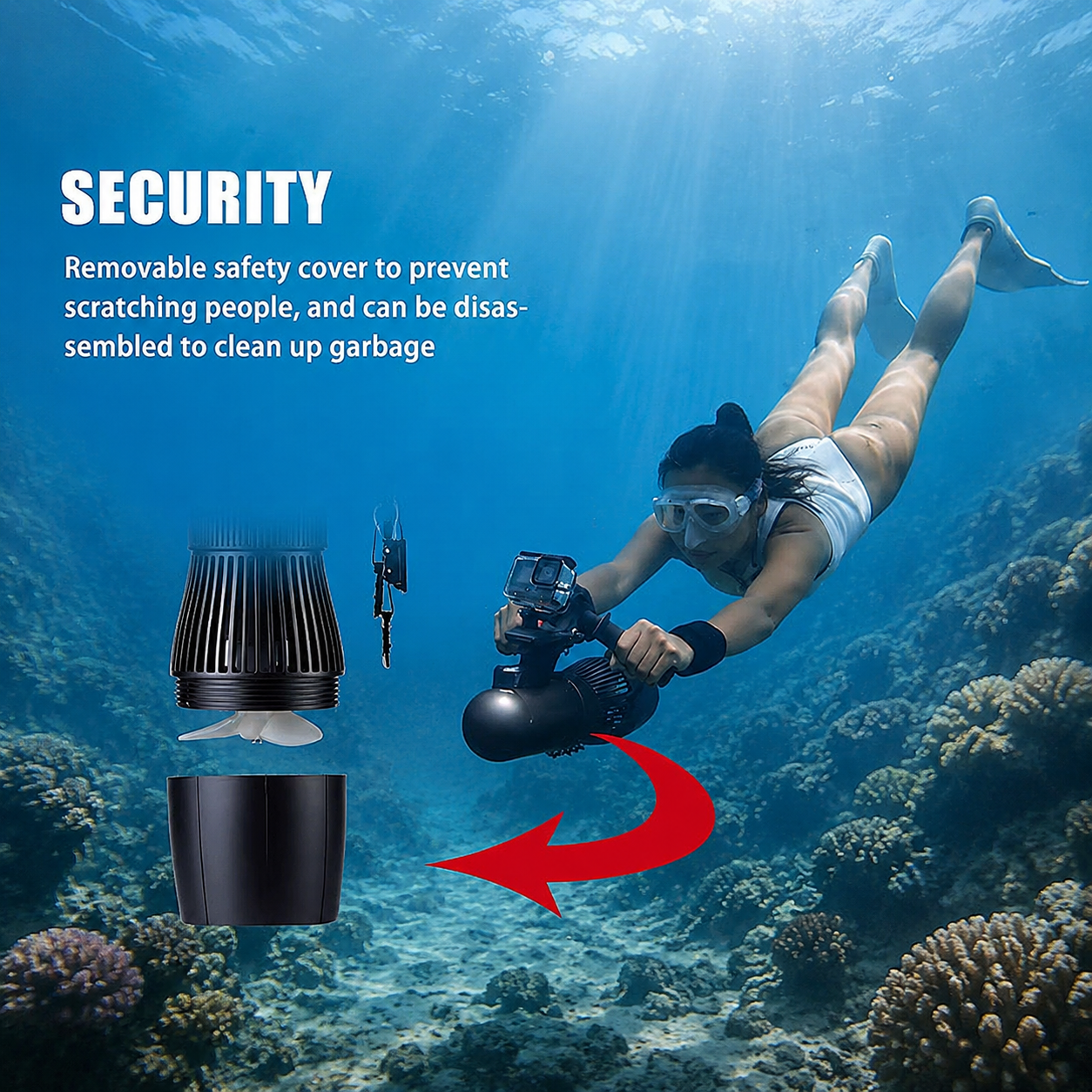 Underwater Scooter – 500W Electric Sea Scooter For Diving & Water Adventures
