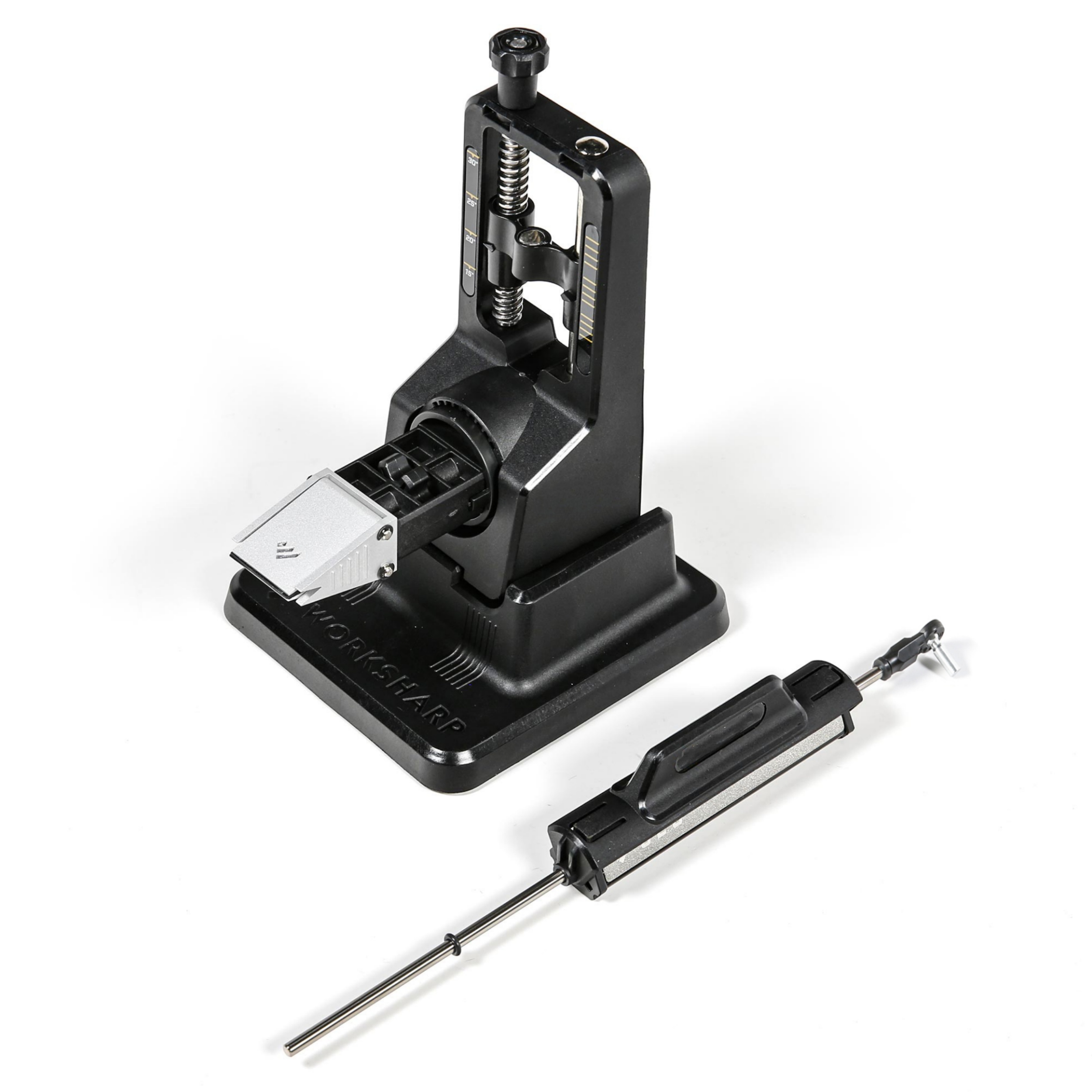 Precision Adjust Knife Sharpener – 3 Grits, 15‑30° Angle, Benchtop or Handheld 