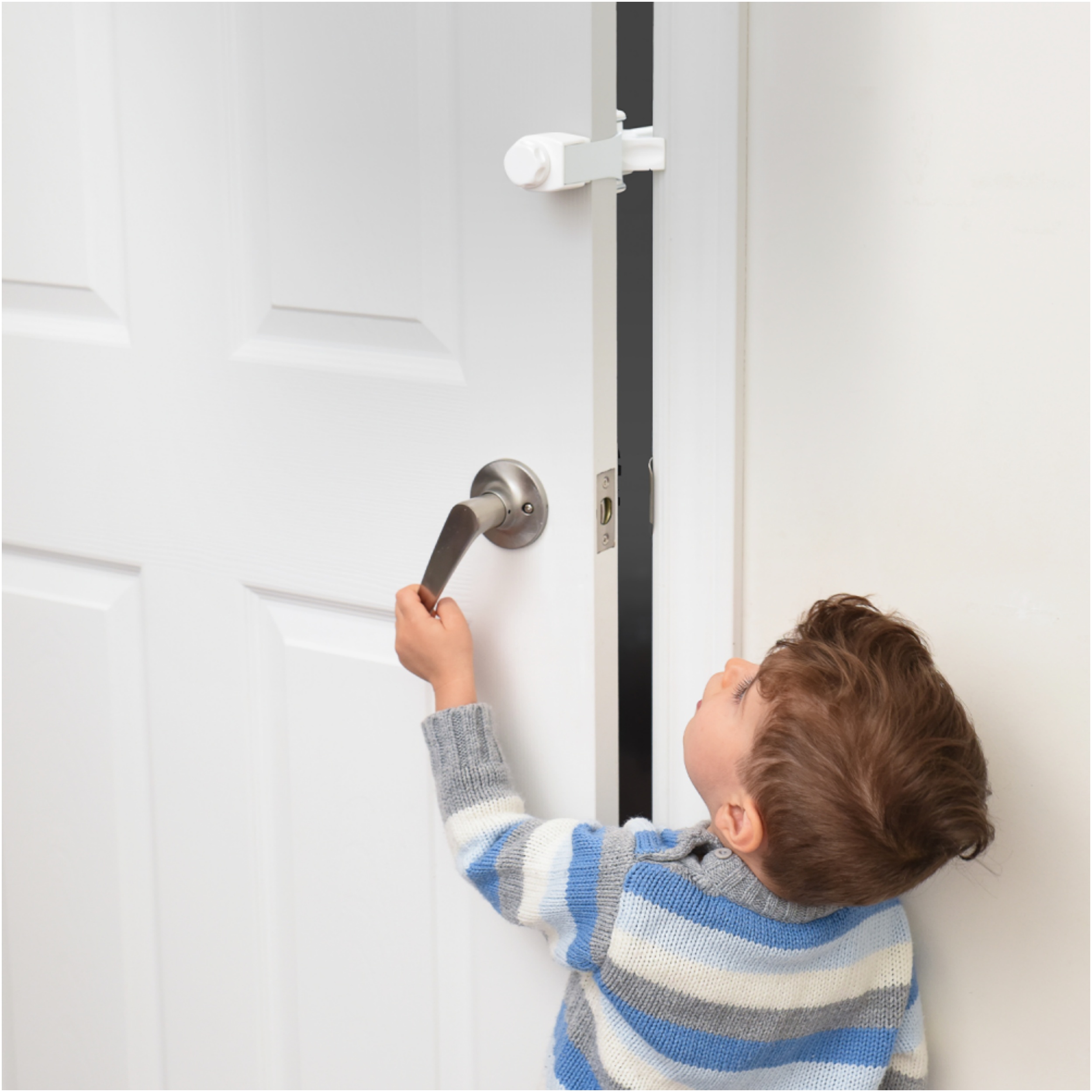 Door Stopper & Childproof Door Lock – Adjustable, Portable, Tool‑Free
