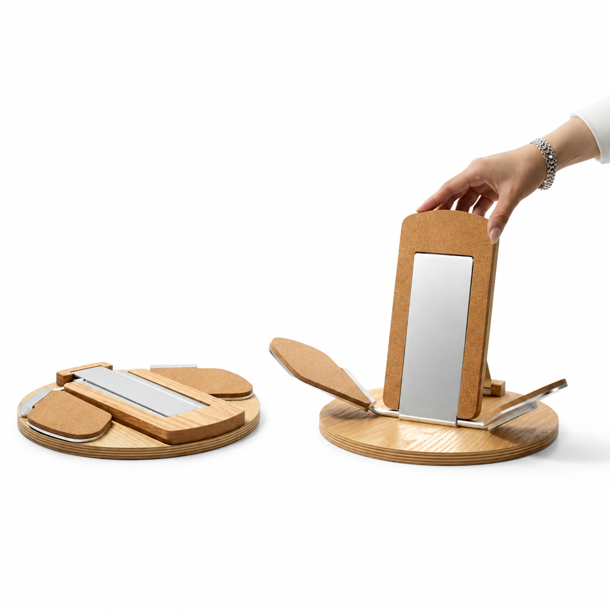 Foldable Wooden Guitar Stand – Portable Universal Instrument Display Stand
