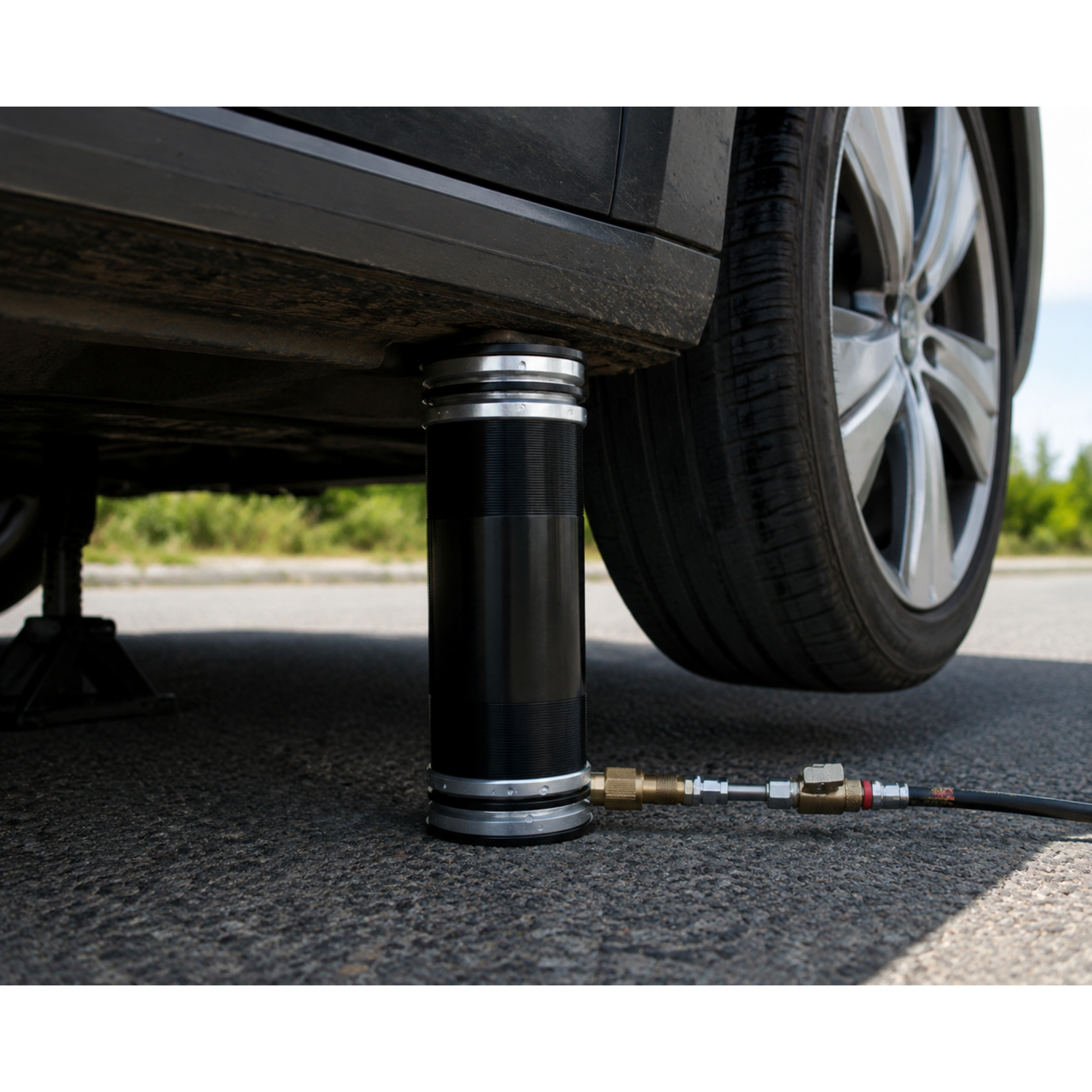 Portable Motorsport Air Lift System – Lightweight Pneumatic Vehicle Support Solution