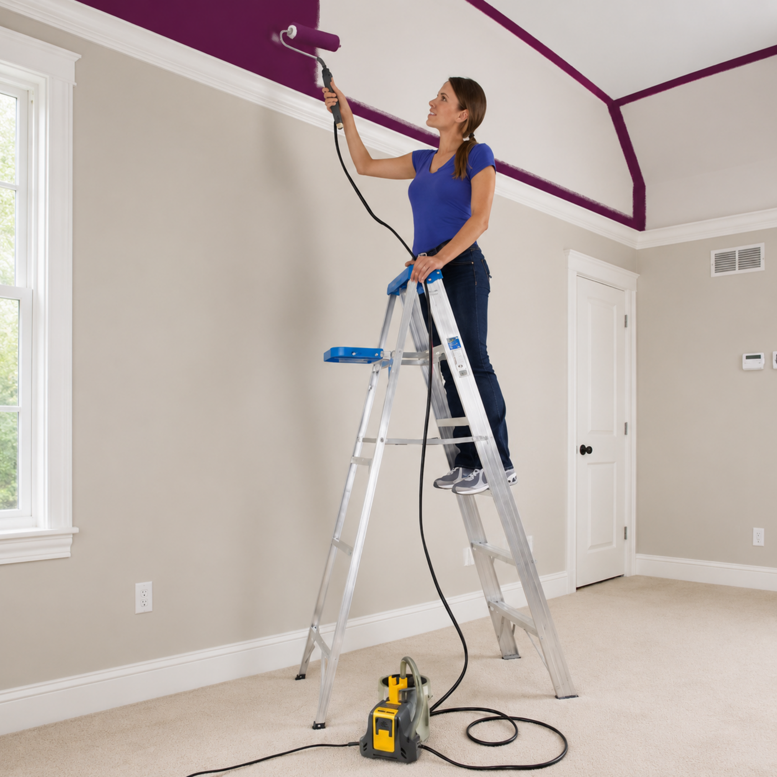 Electric Paint Roller System – Continuous Feed Painting Tool for Large Projects