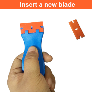 plastic razor blade scraper