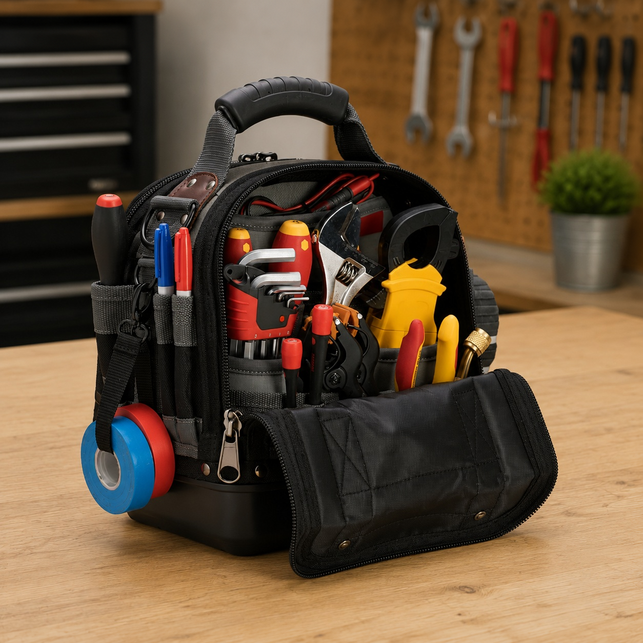 Compact Service Technician Tool Bag – Full-Featured, Durable Storage Solution