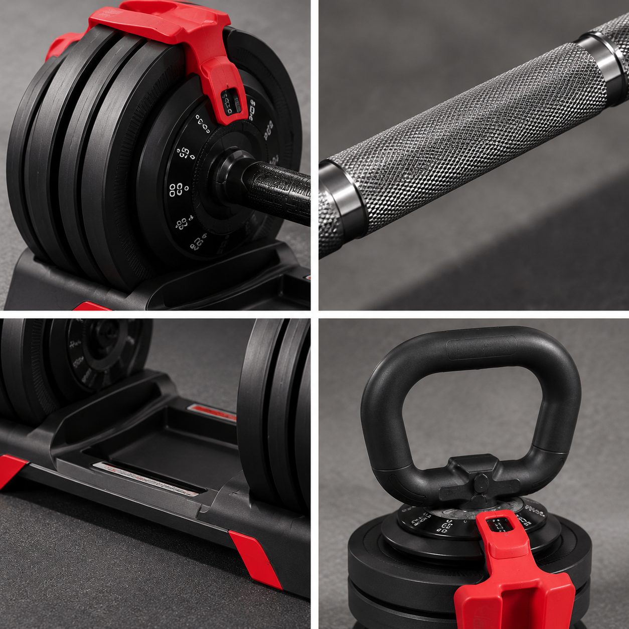3-in-1 Adjustable Weight Set – Dumbbell, Barbell & Kettlebell In One Compact System