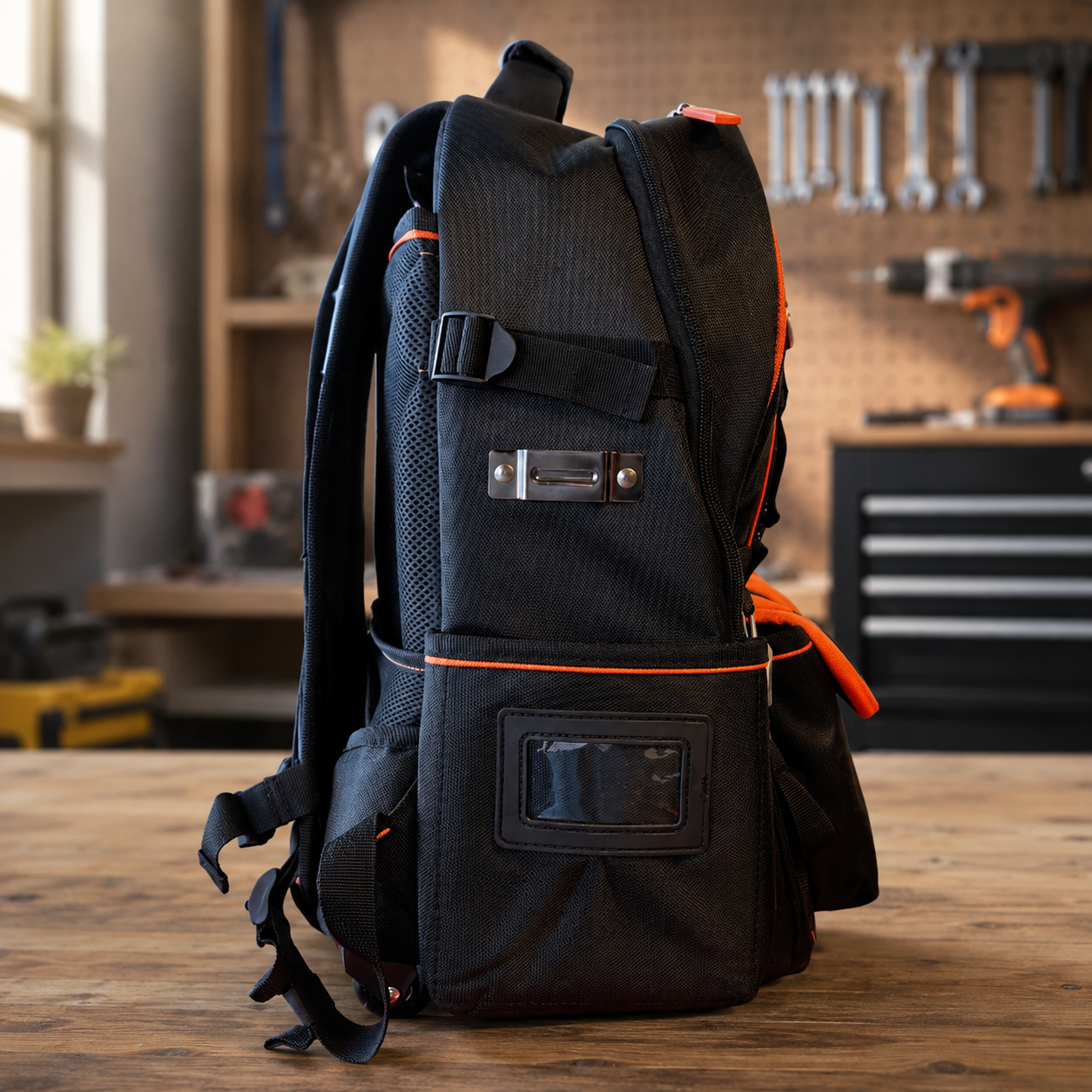 Rolling Tool Backpack – 26L Portable Professional Tool Bag With Wheels