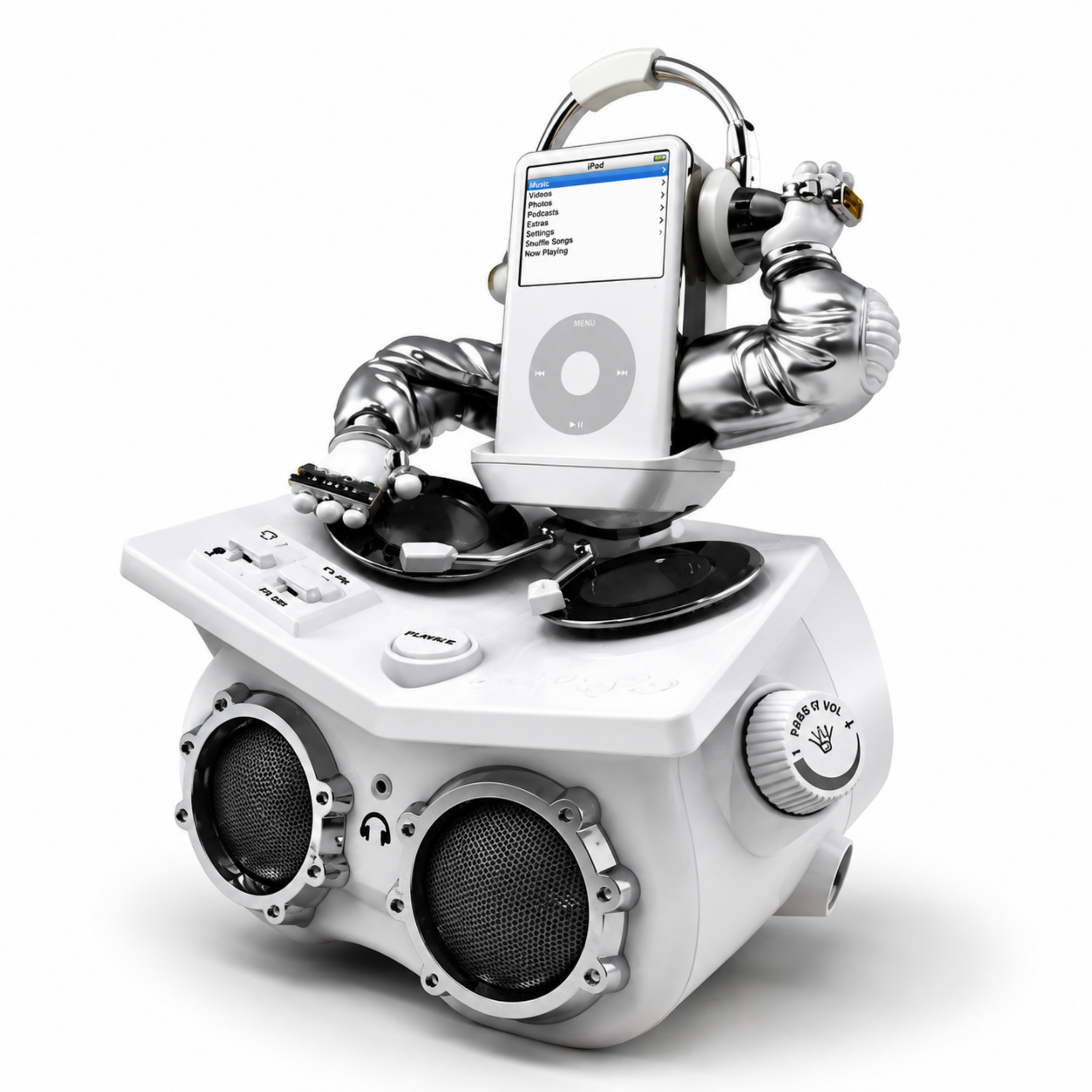 Animated DJ Speaker Dock – Interactive Music System with Lights and Motion Effects