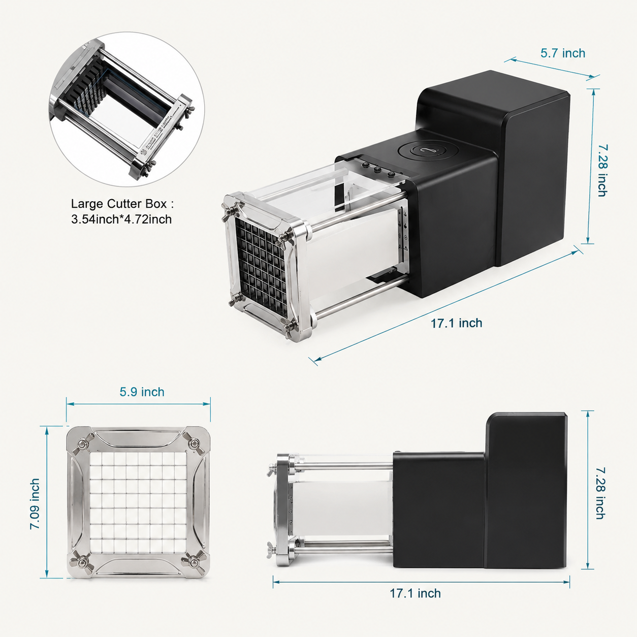 Electric French Fry Cutter – Fast & Efficient Potato Cutting Solution