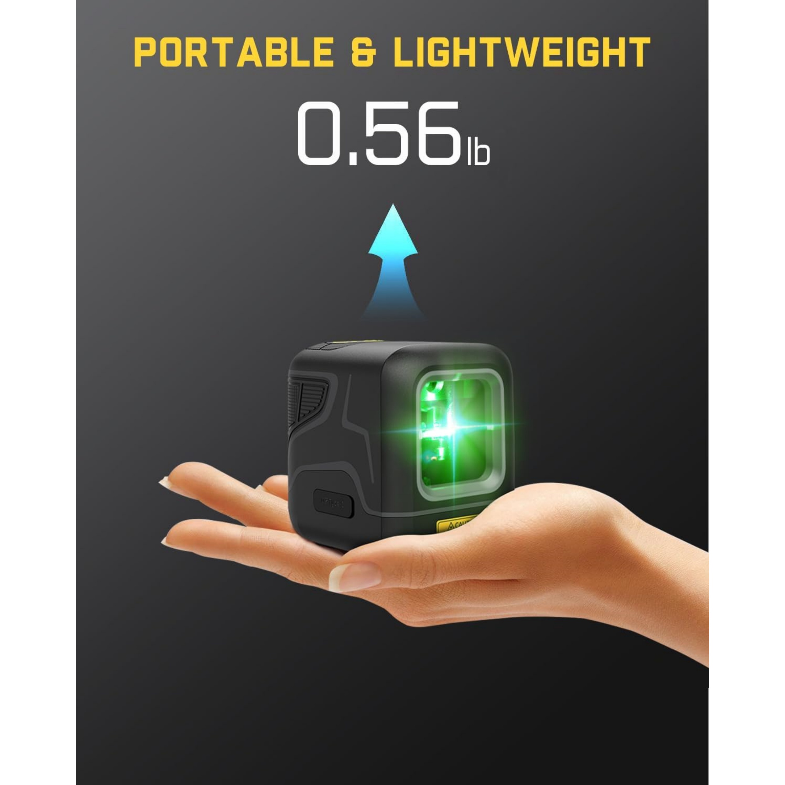 Pocket Green Laser Level – Self‑Leveling, 100ft Range, USB‑C Rechargeable 