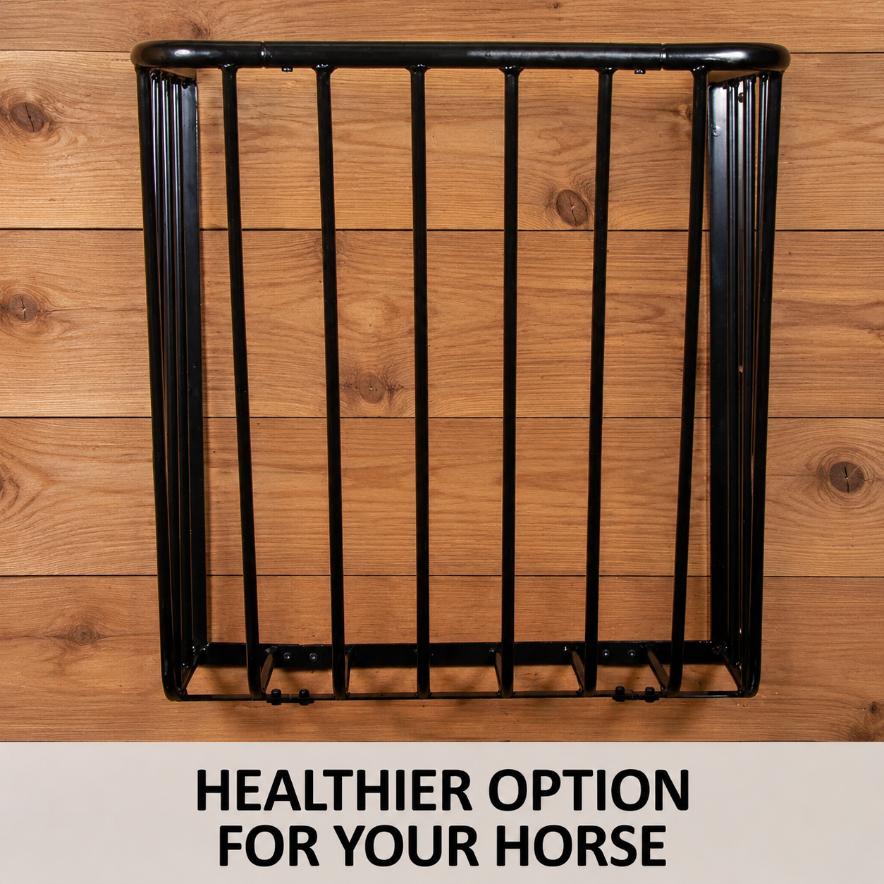 Slow Feed Wall-Mounted Hay Rack