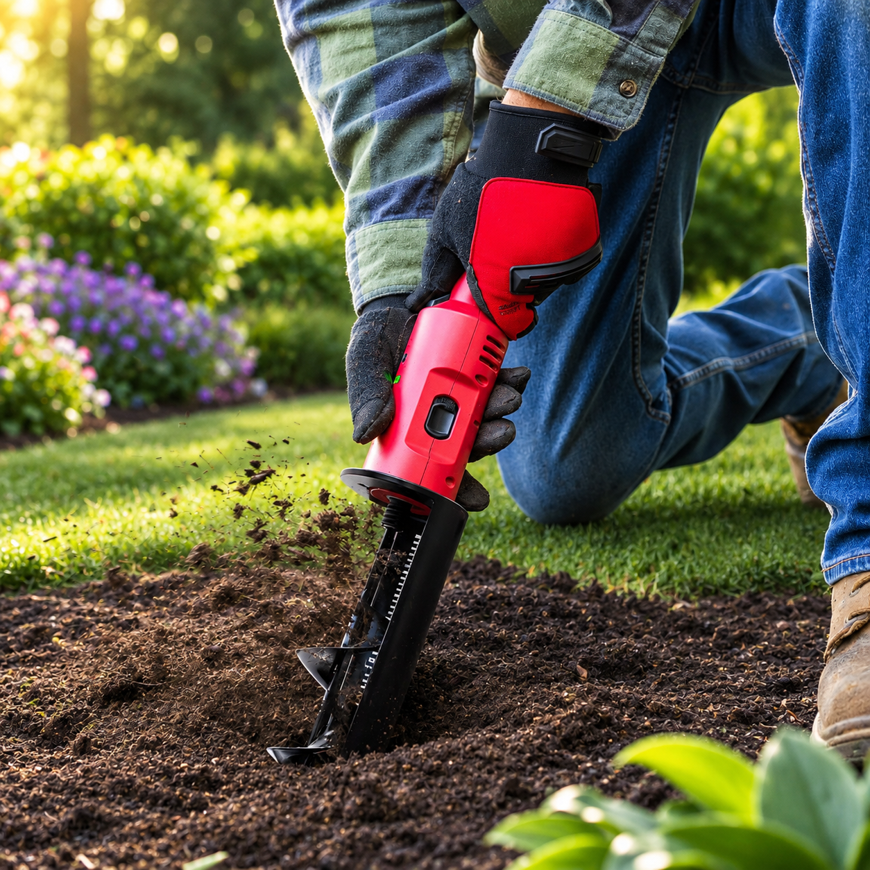 Electric Handheld Garden Shovel – 12V Powered Auger Digging Tool For Gardening & Landscaping