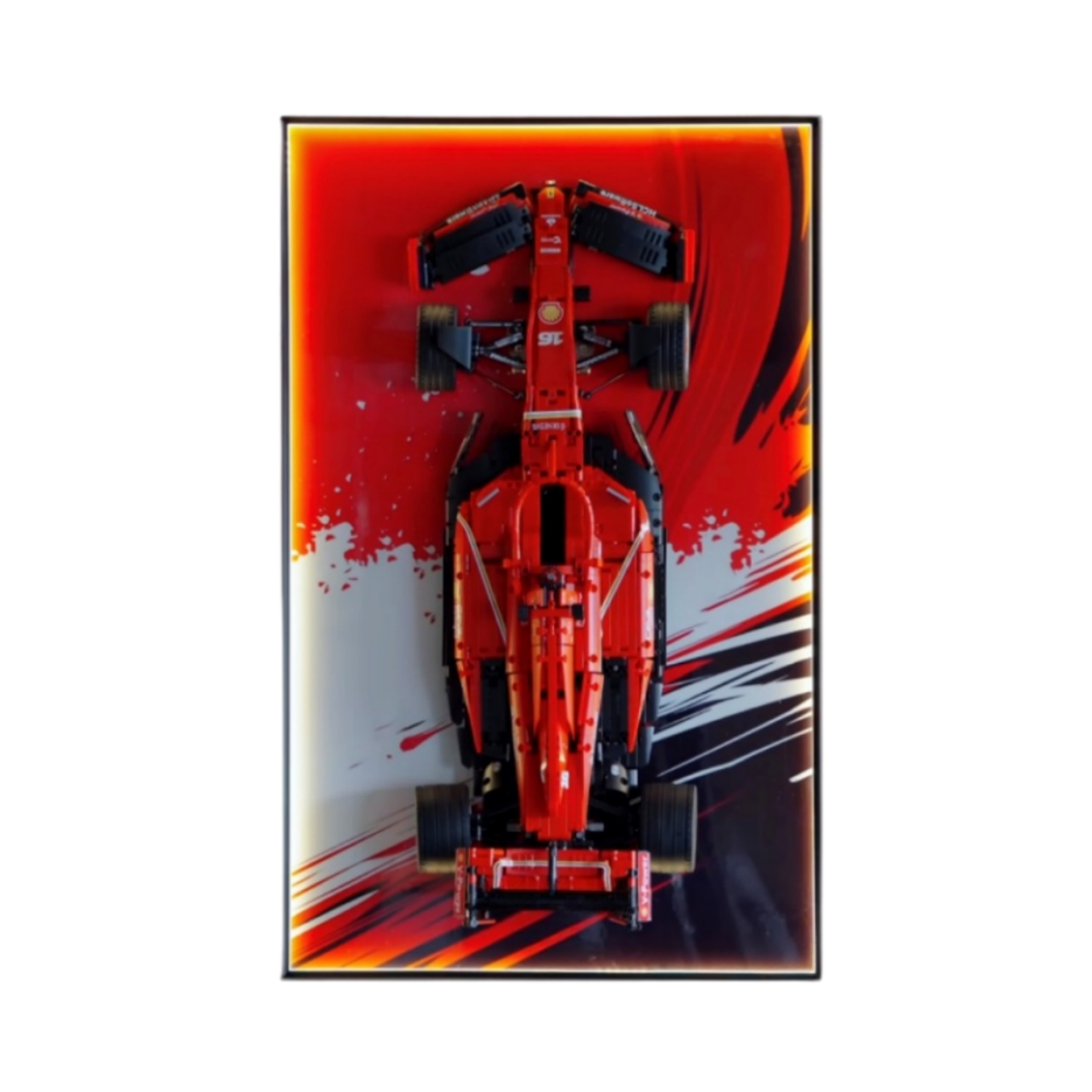 Wall-Mounted Racing Model Display Frame