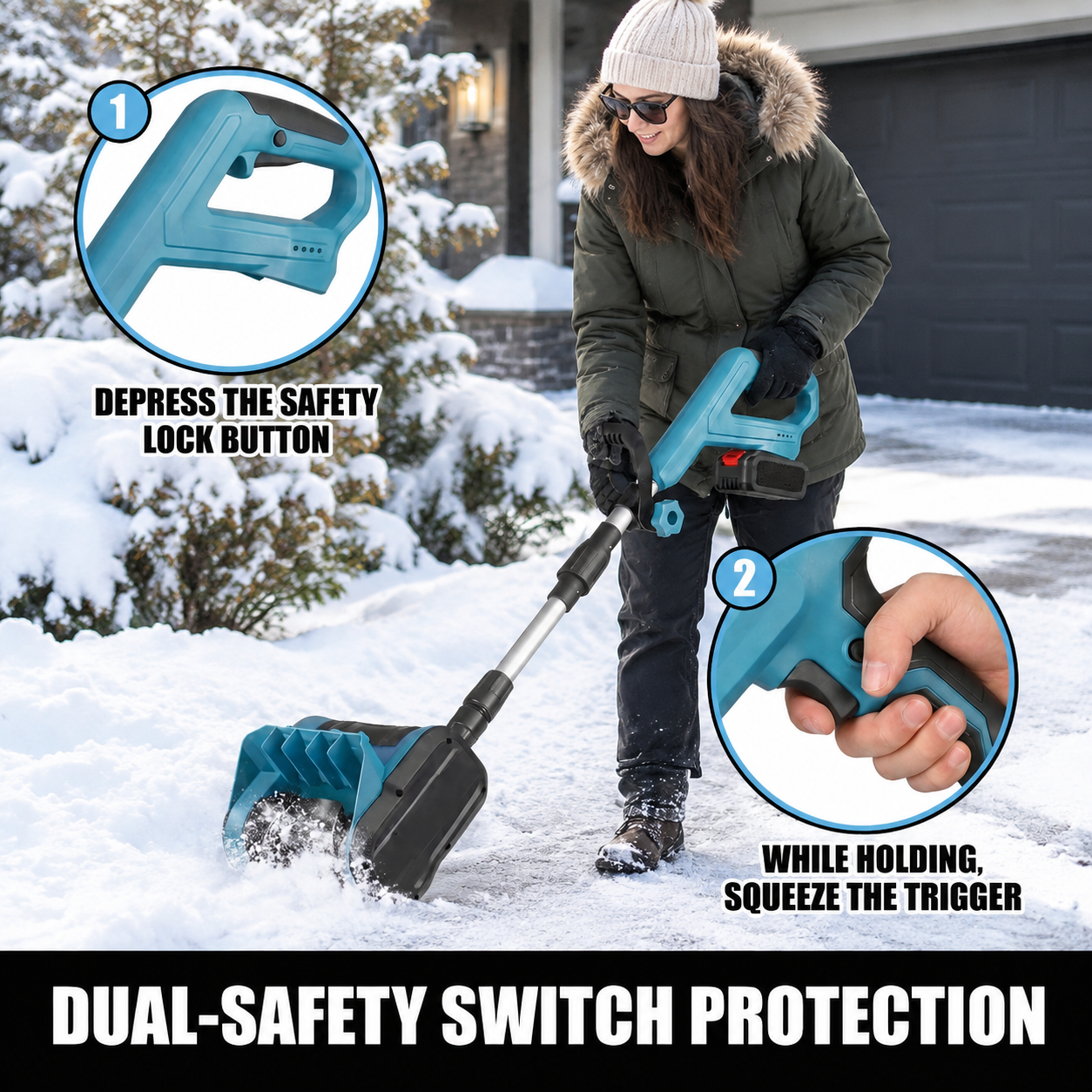 Cordless Electric Snow Sweeper