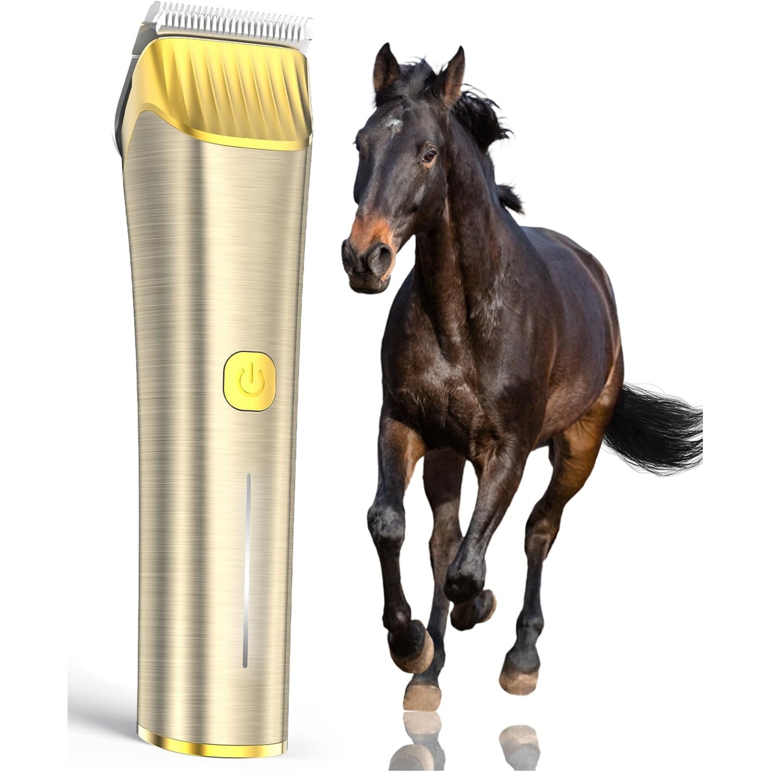 Cordless Horse Clippers – Low Noise, 2‑Speed for Thick & Matted Coats 