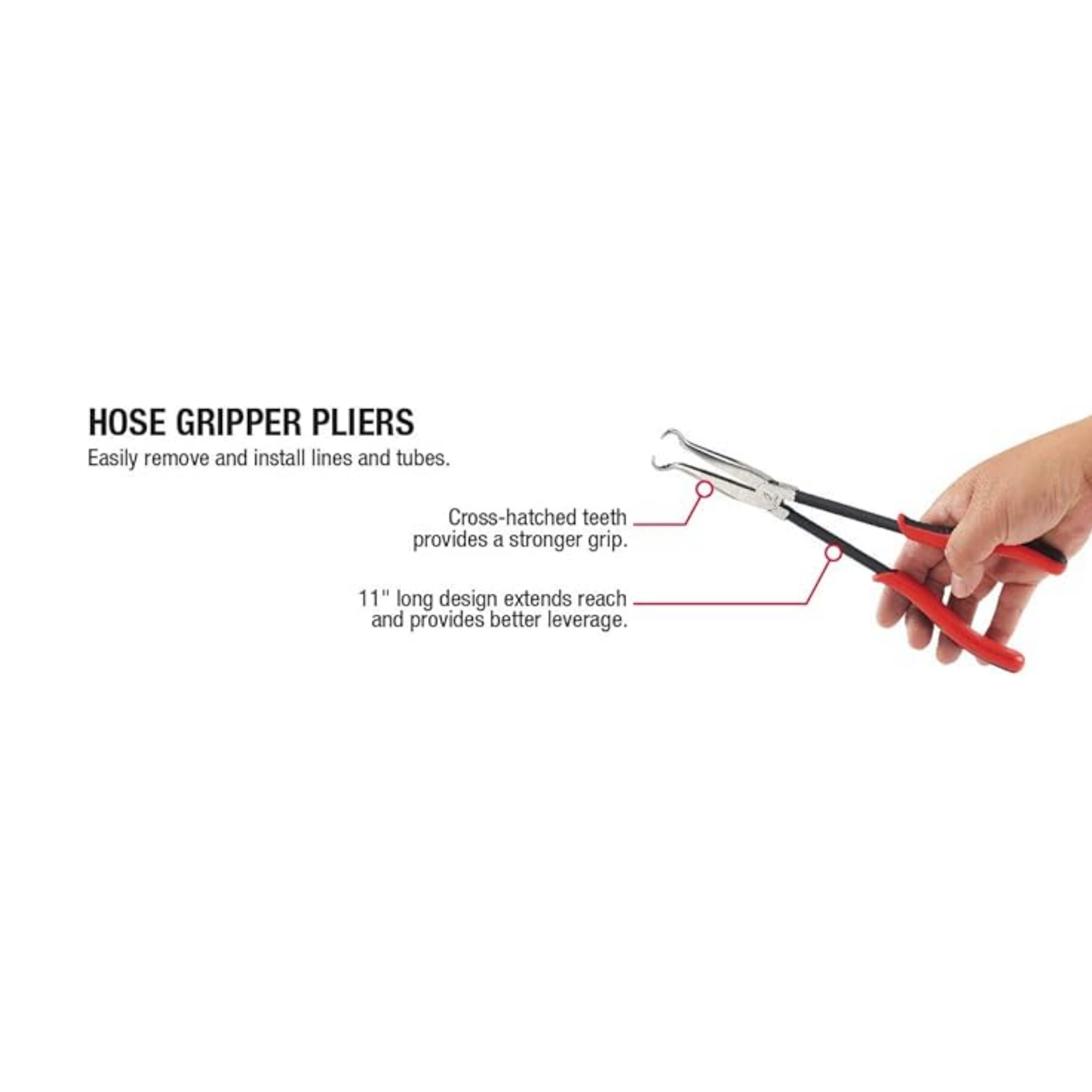 3-Piece Long Reach Hose Grip Pliers Set