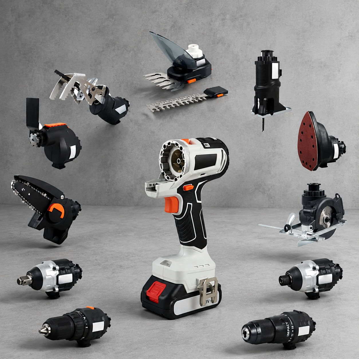 Cordless Impact Drill Kit – 18V/21V Brushless 12-in-1 Power Tool Set