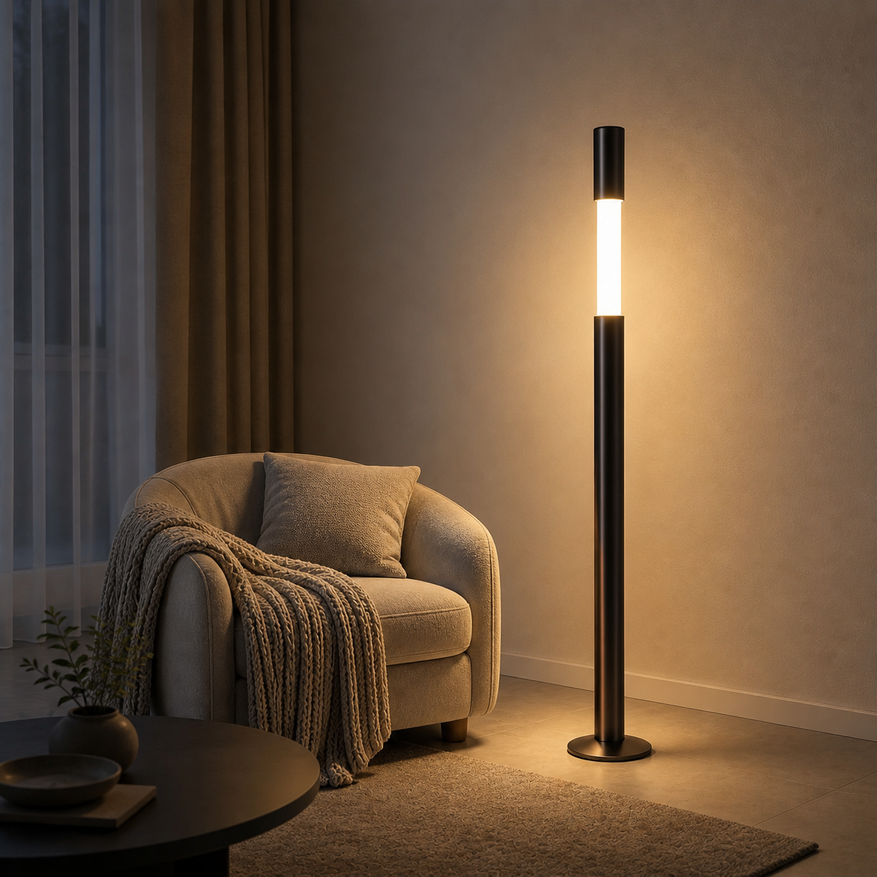 Motorised Lifting Smart Floor Lamp