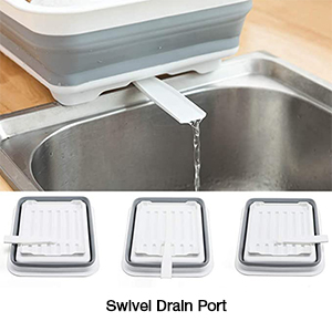 Drains right into sink