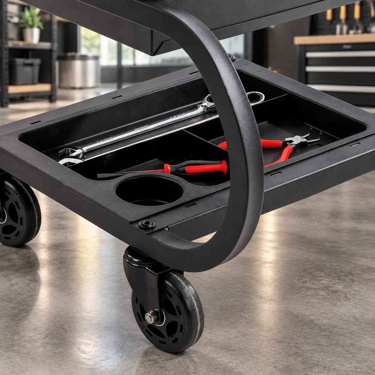 Heavy-Duty Rolling Mechanics Seat