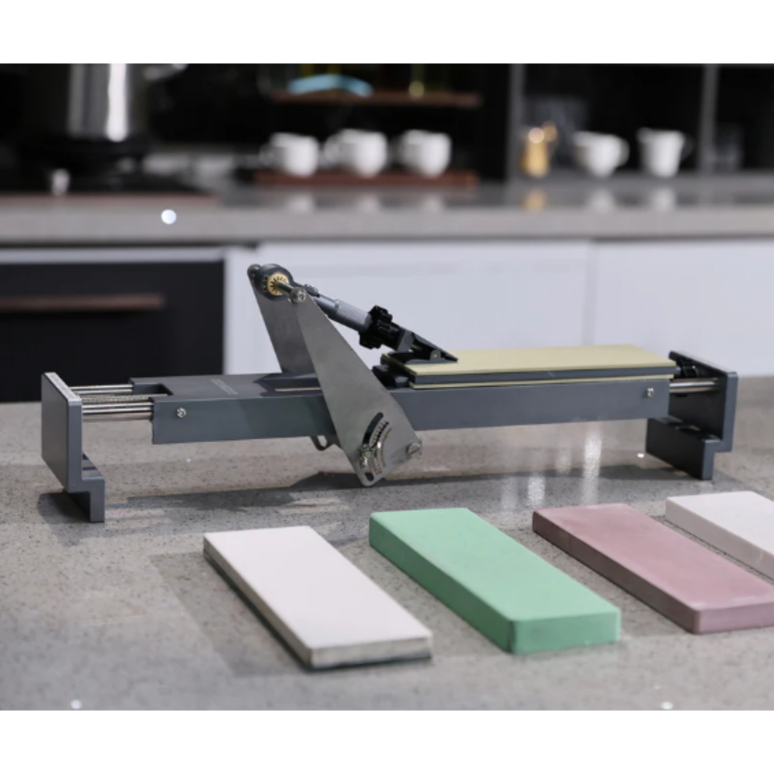 Precision Knife Sharpener – 4mm Diamond Stone, 10–30° Digital Angle, 1000+ Knives